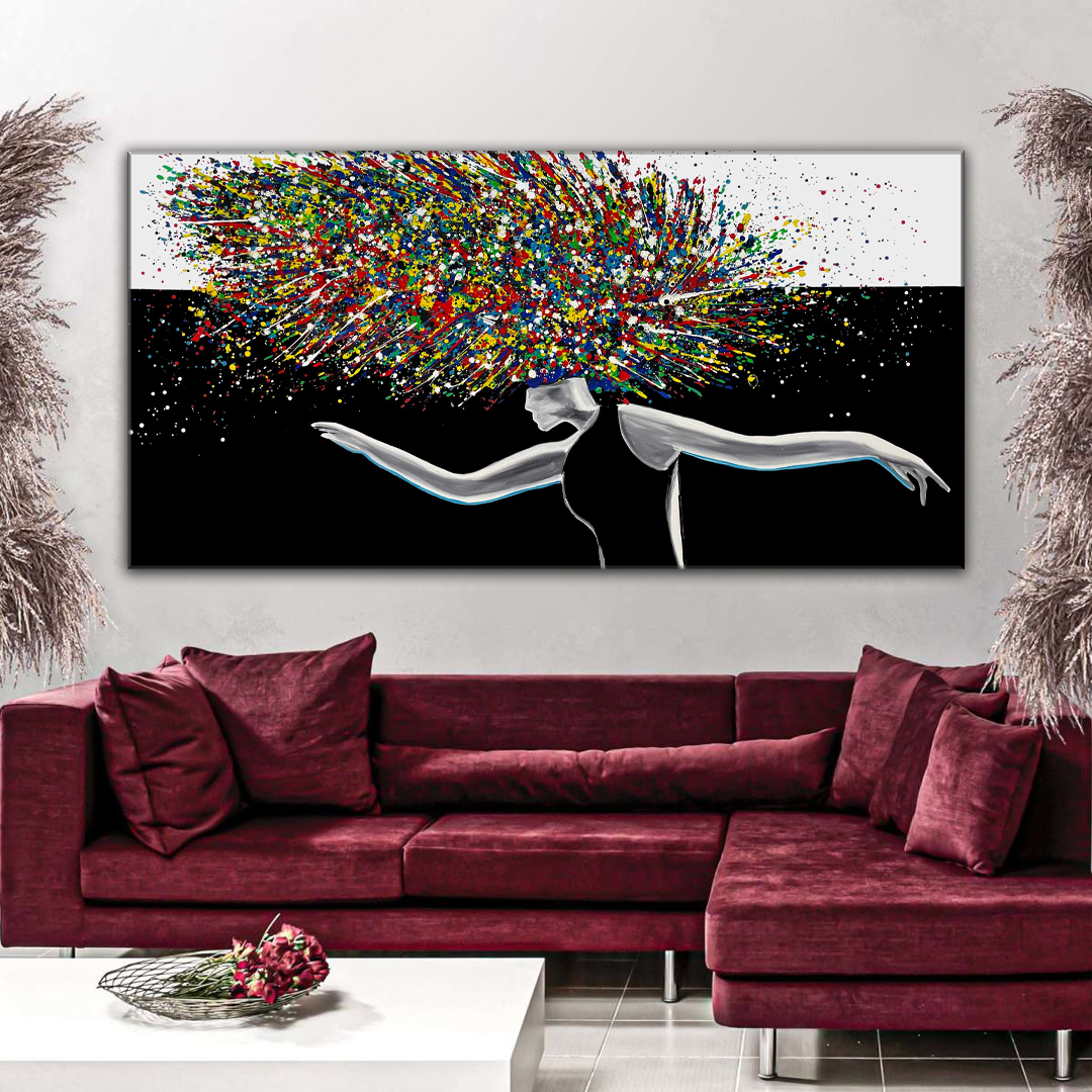Dancer Pop Art Canvas Wall Art