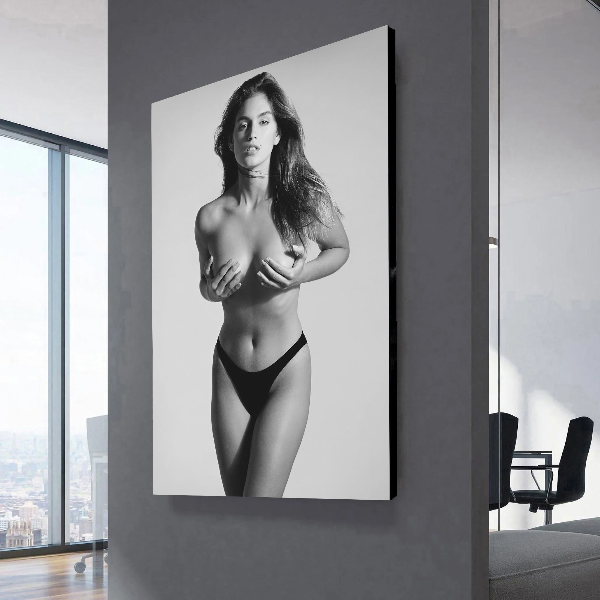 Cindy Crawford Playboy Magazine Cover Canvas Wall Art