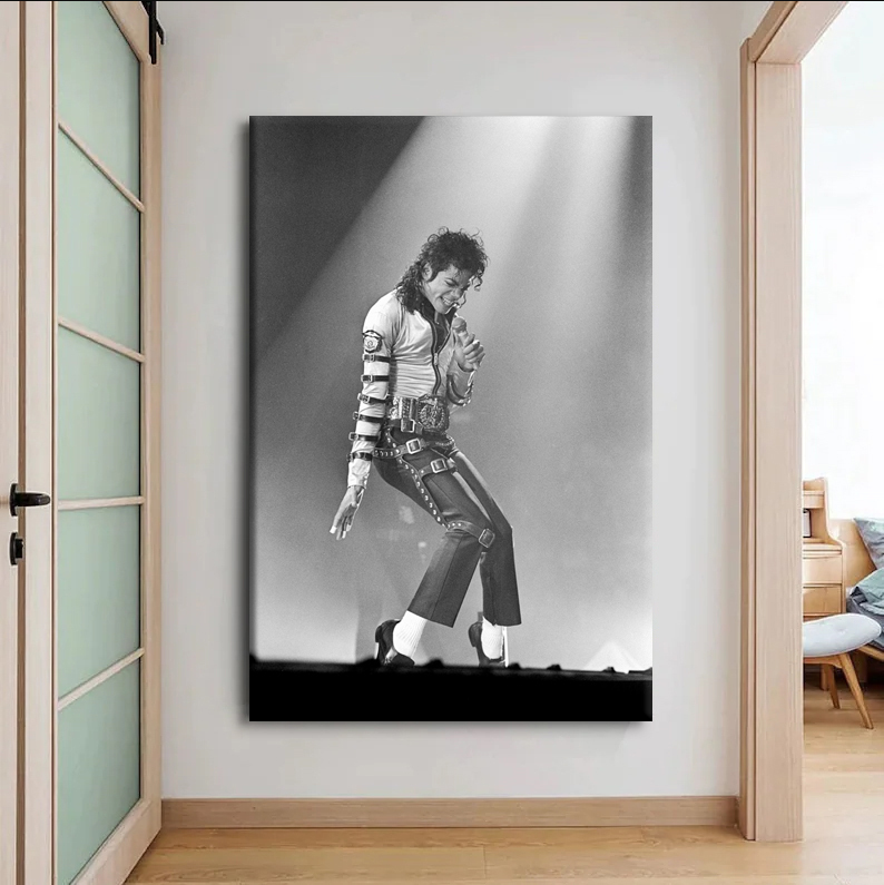 Michael Jackson - Bad Tour Live in At Meadowlands Canvas Wall Art