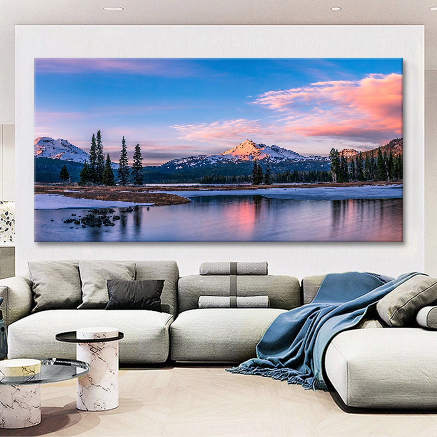 Oregon Broken Top from Sparks Lake landscape Canvas Wall Art