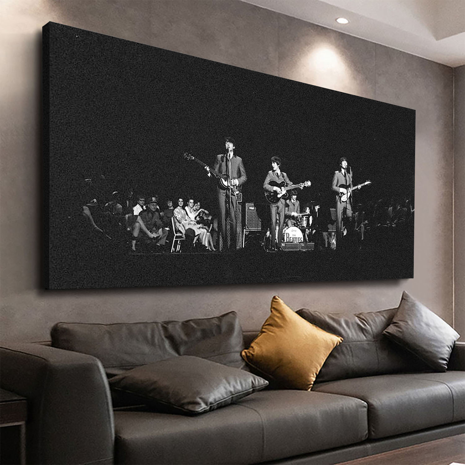 The Beatles 1964 Us Tour Canvas Wall Art