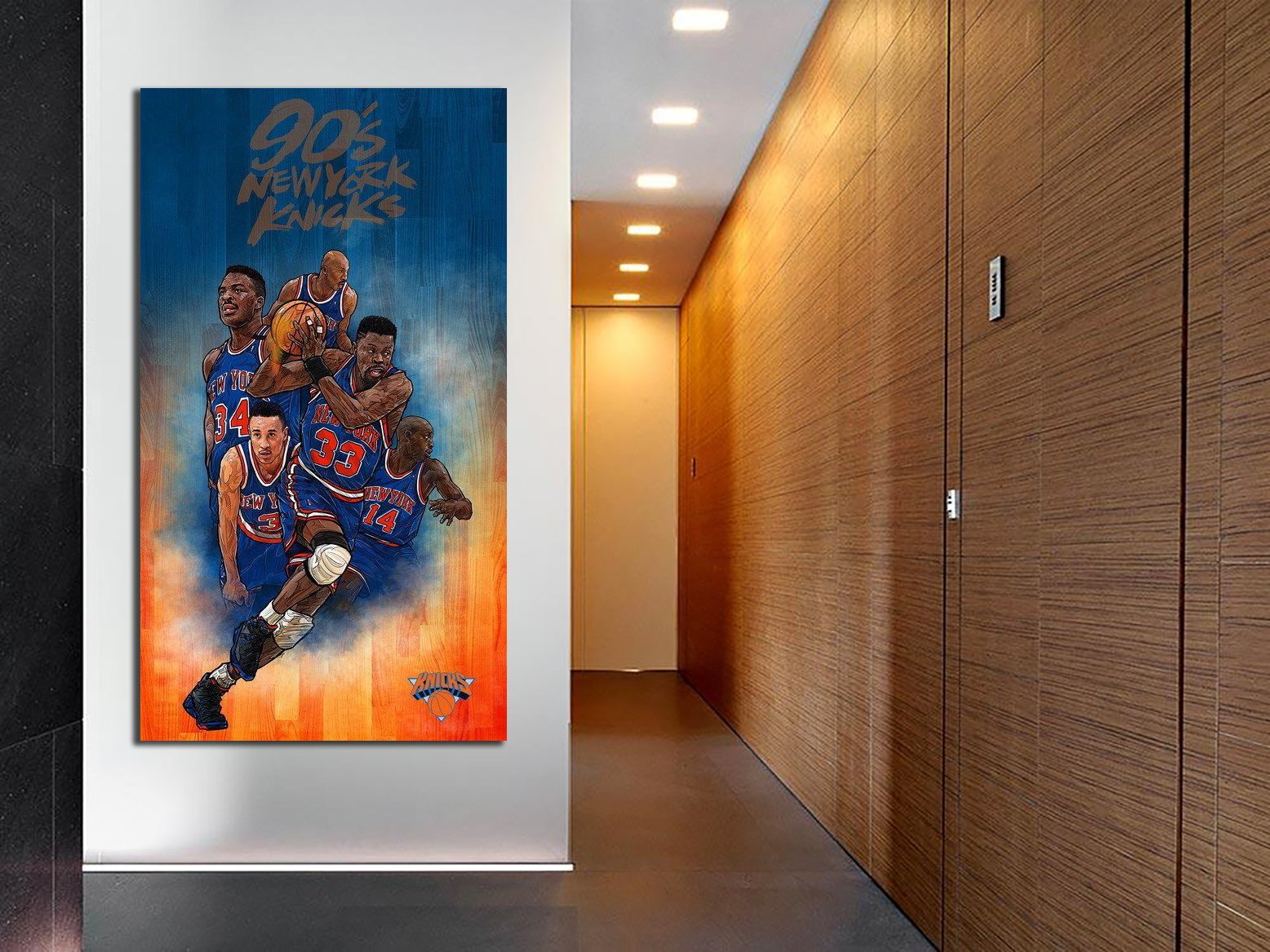 The New York Knicks in the 1990s Canvas Wall Art