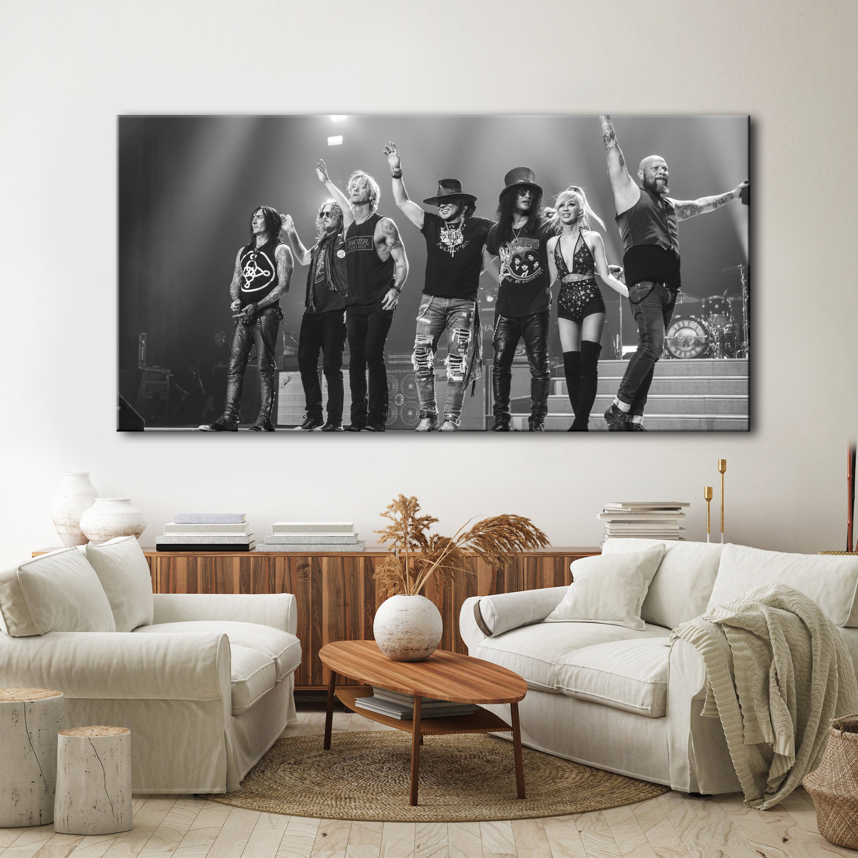 Guns N' Roses Concert liveing Canvas Wall Art