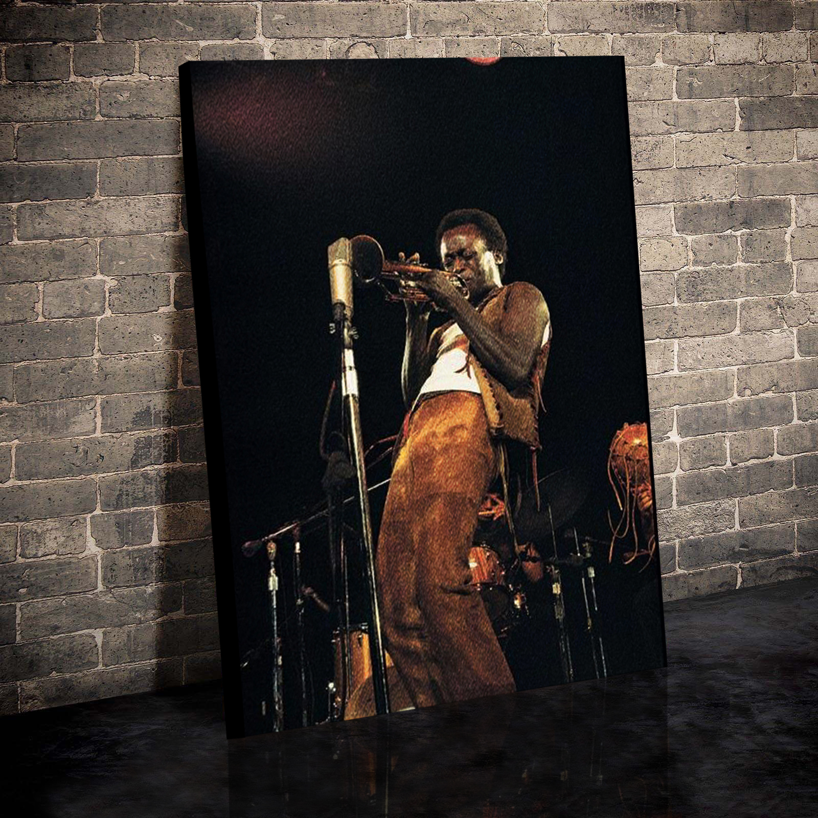 Miles Davis Trumpet Solo Canvas Wall Art