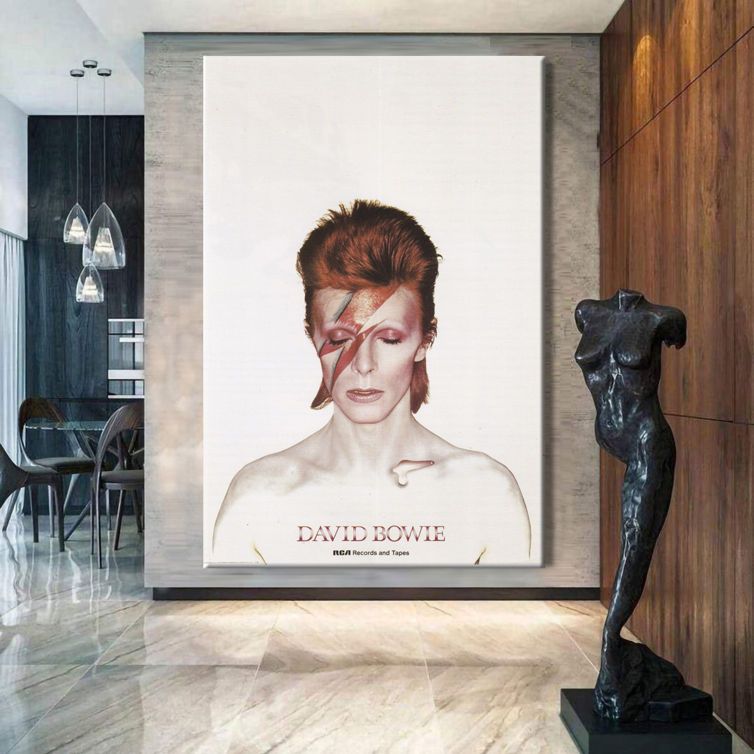 David Bowie Aladdin Sane Poster Canvas Wall Art