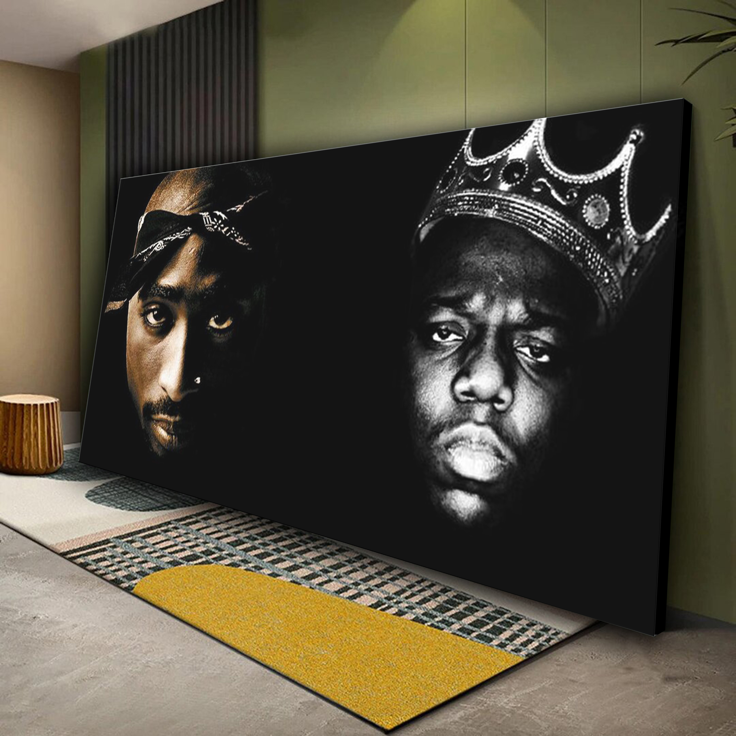 Greatest Rapper Tupac Shakur & The Notorious B.I.G. Canvas Wall Art