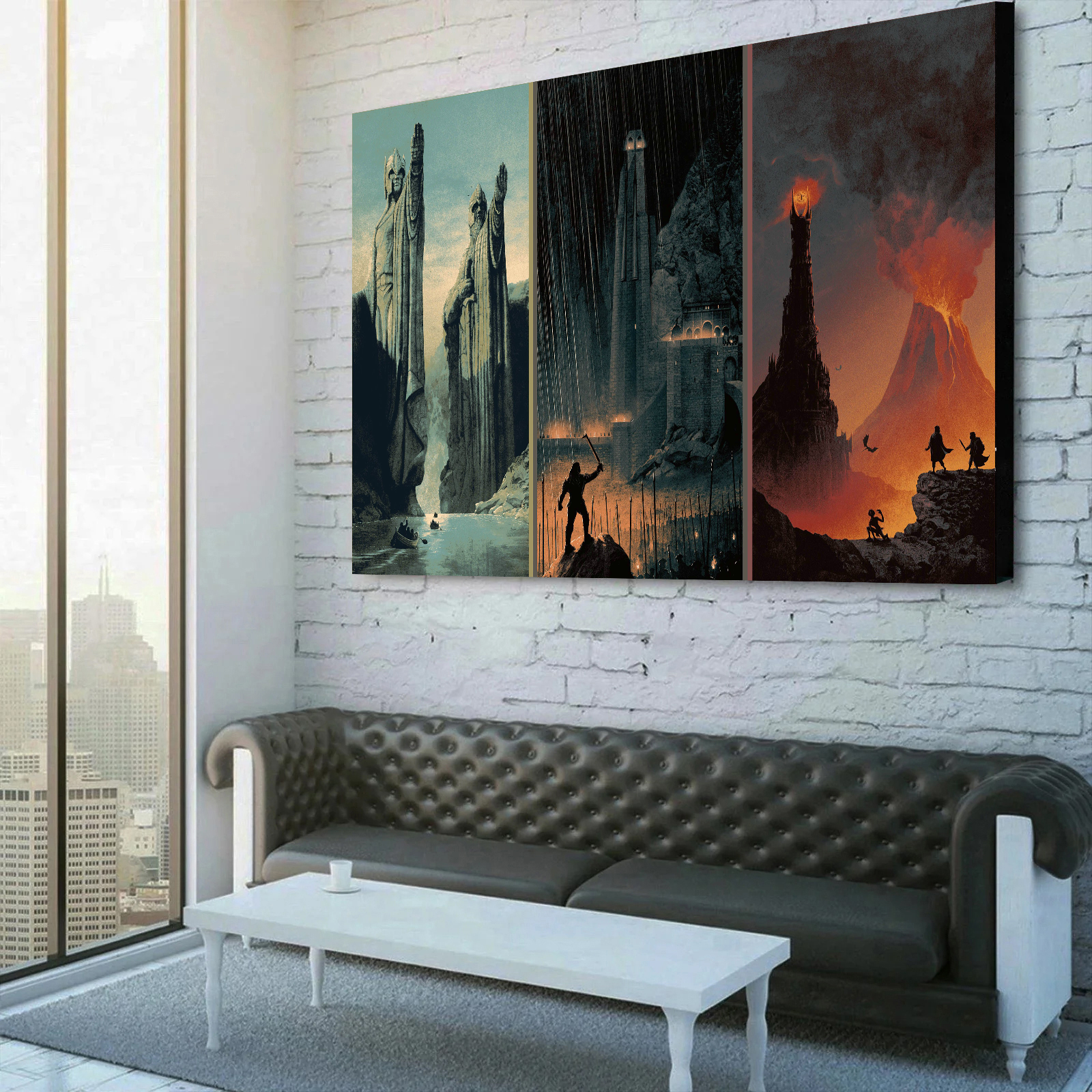 The Lord Of The Rings Trilogy by Matt Ferguson Canvas Wall Art