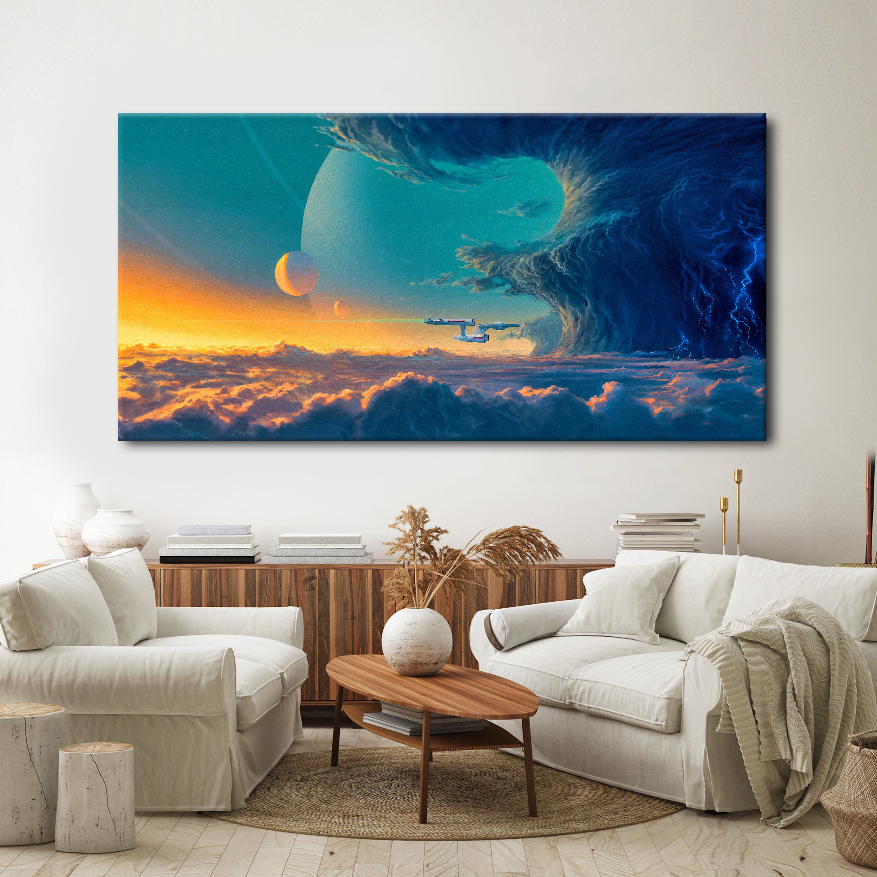 Star Trek Fine Art Poster Canvas Wall Art