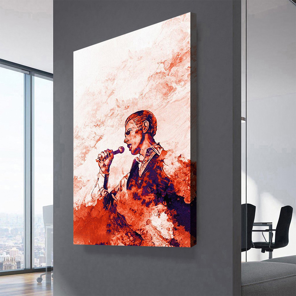 Rock Singer David Bowie Canvas Wall Art