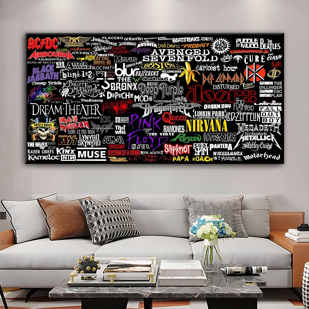 Party Hard With Rock N’ Roll Canvas Wall Art