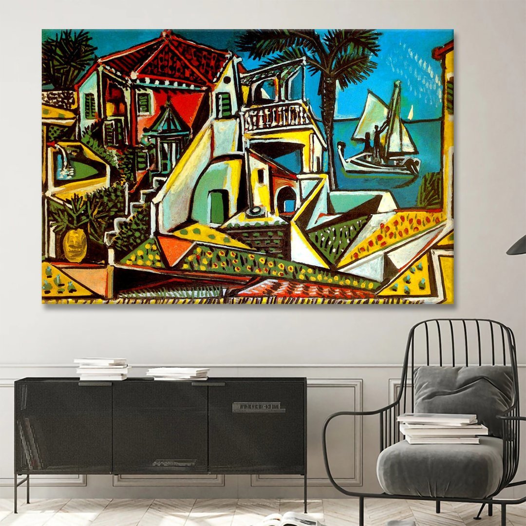 Mediterranean Landscape by Pablo Picasso Canvas Wall Art