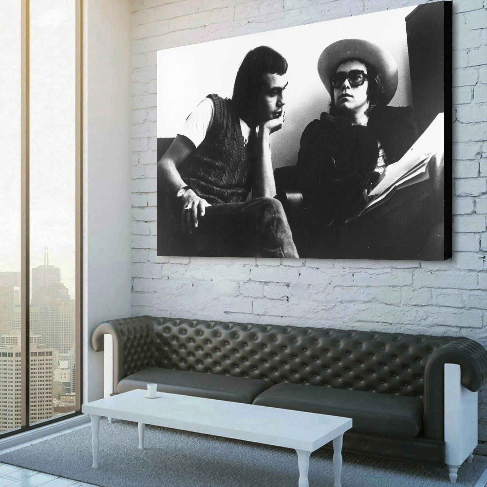 Elton John & Bernie Taupin Canvas Wall Art
