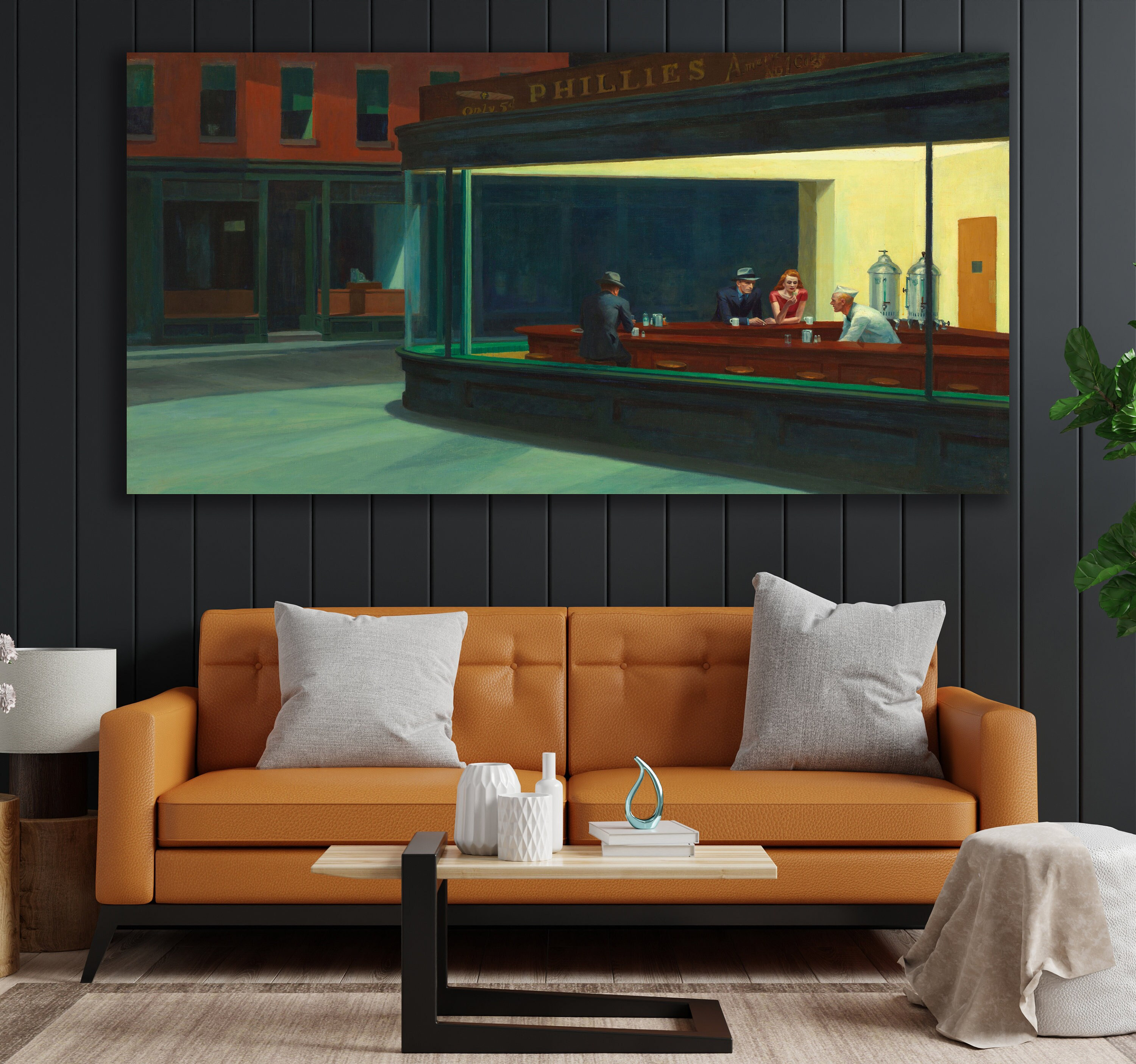 Nighthawks by Edward Hopper Canvas Wall Art