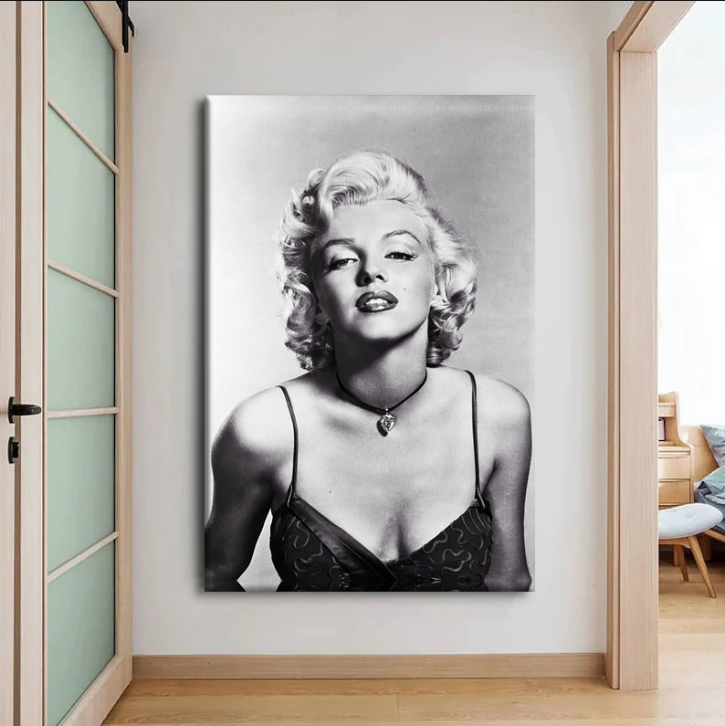 Marilyn Monroe Hollywood Photo Canvas Wall Art