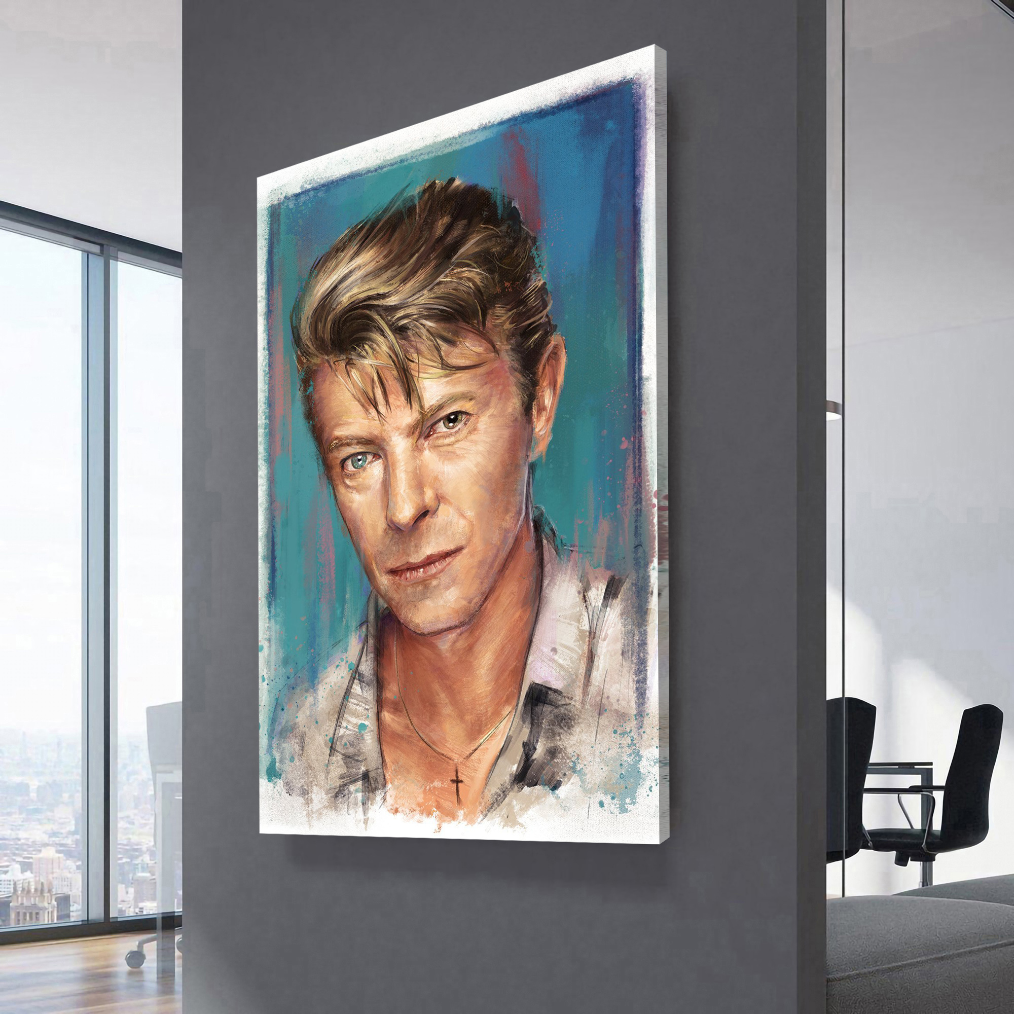 David Bowie Poster Canvas Wall Art