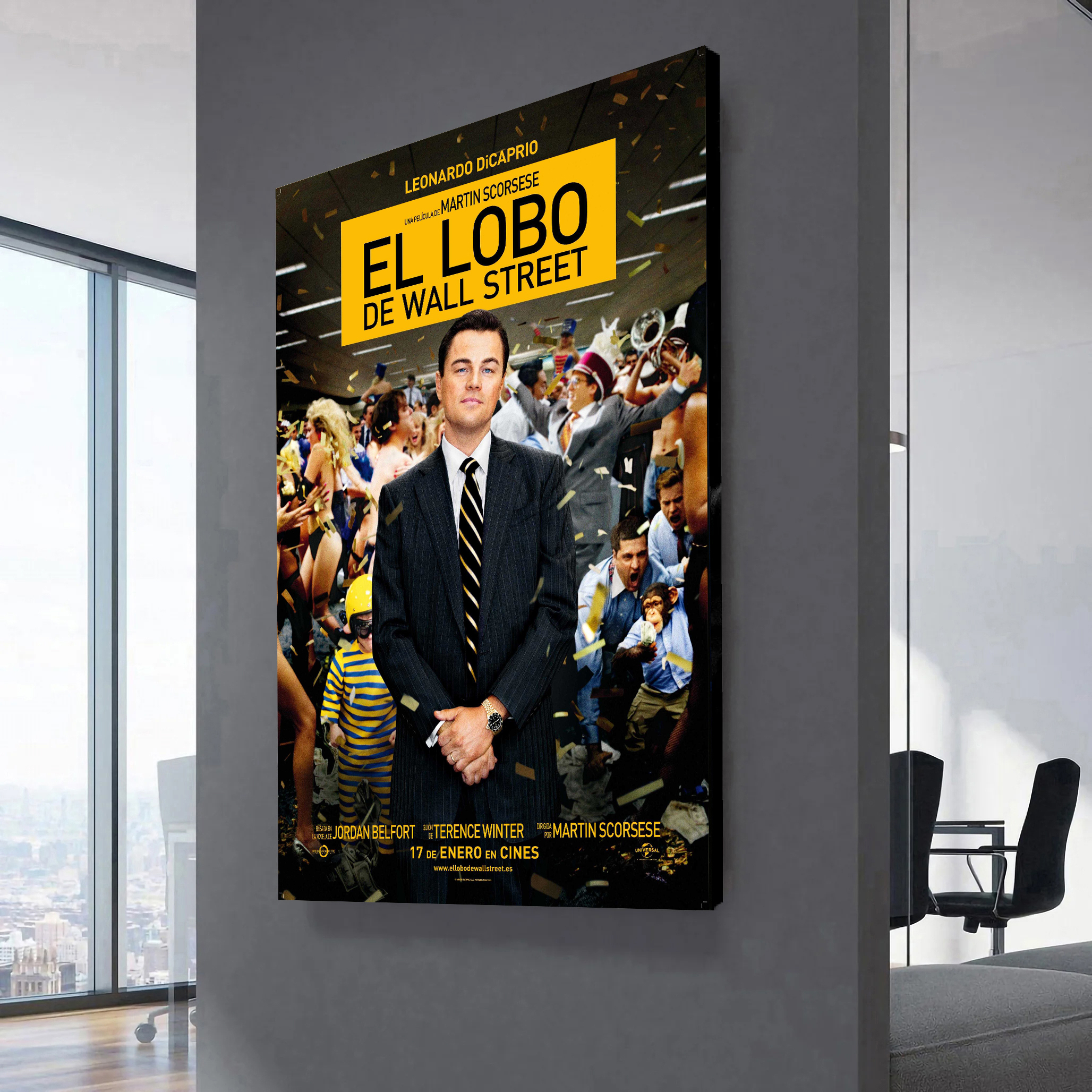 The Wolf Of Wall Street Movie Poster Canvas Wall Art