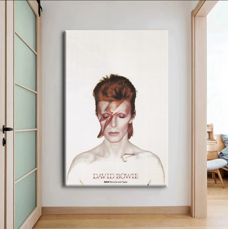 David Bowie Aladdin Sane Poster Canvas Wall Art