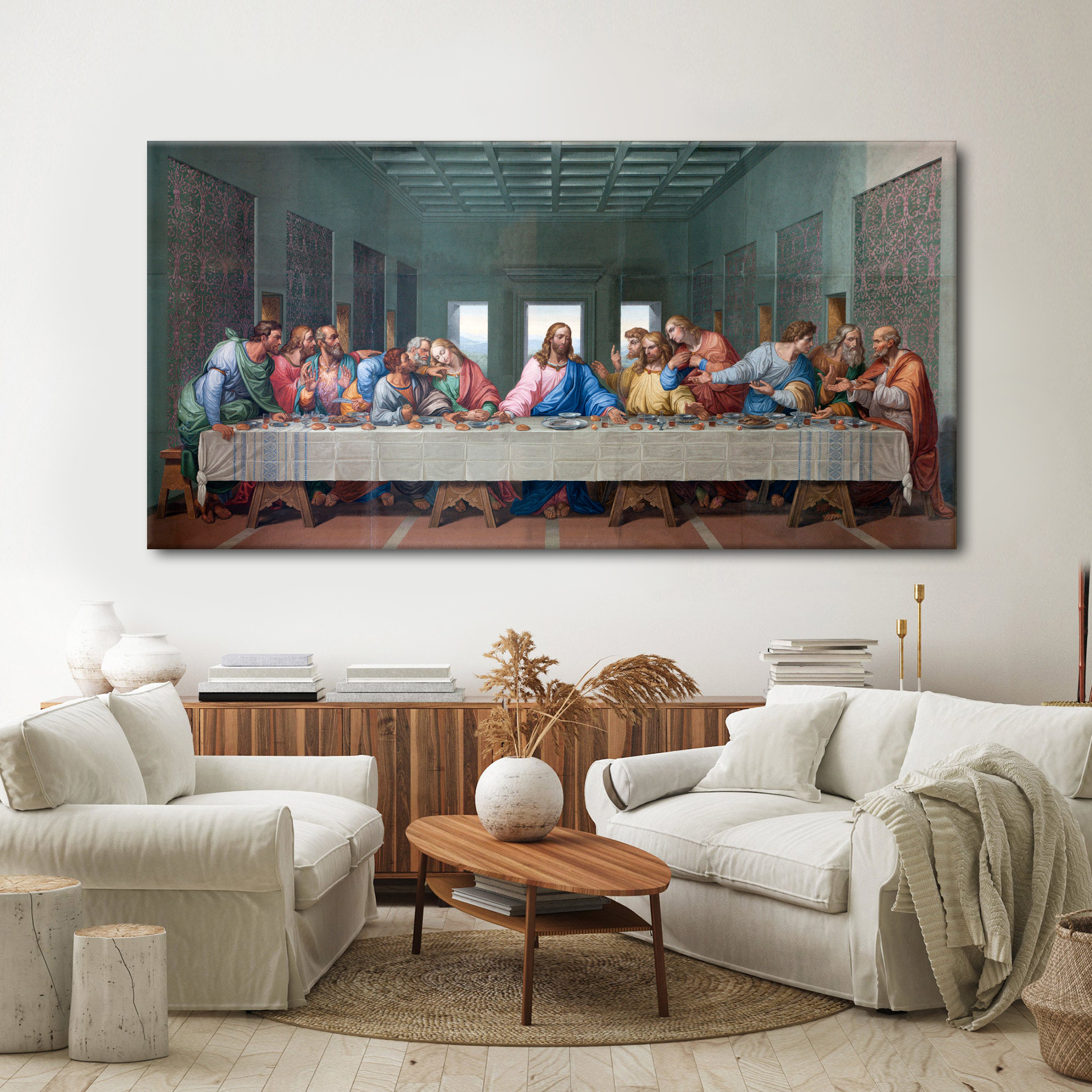 Leonardo Da Vinci The Last Supper Canvas Art
