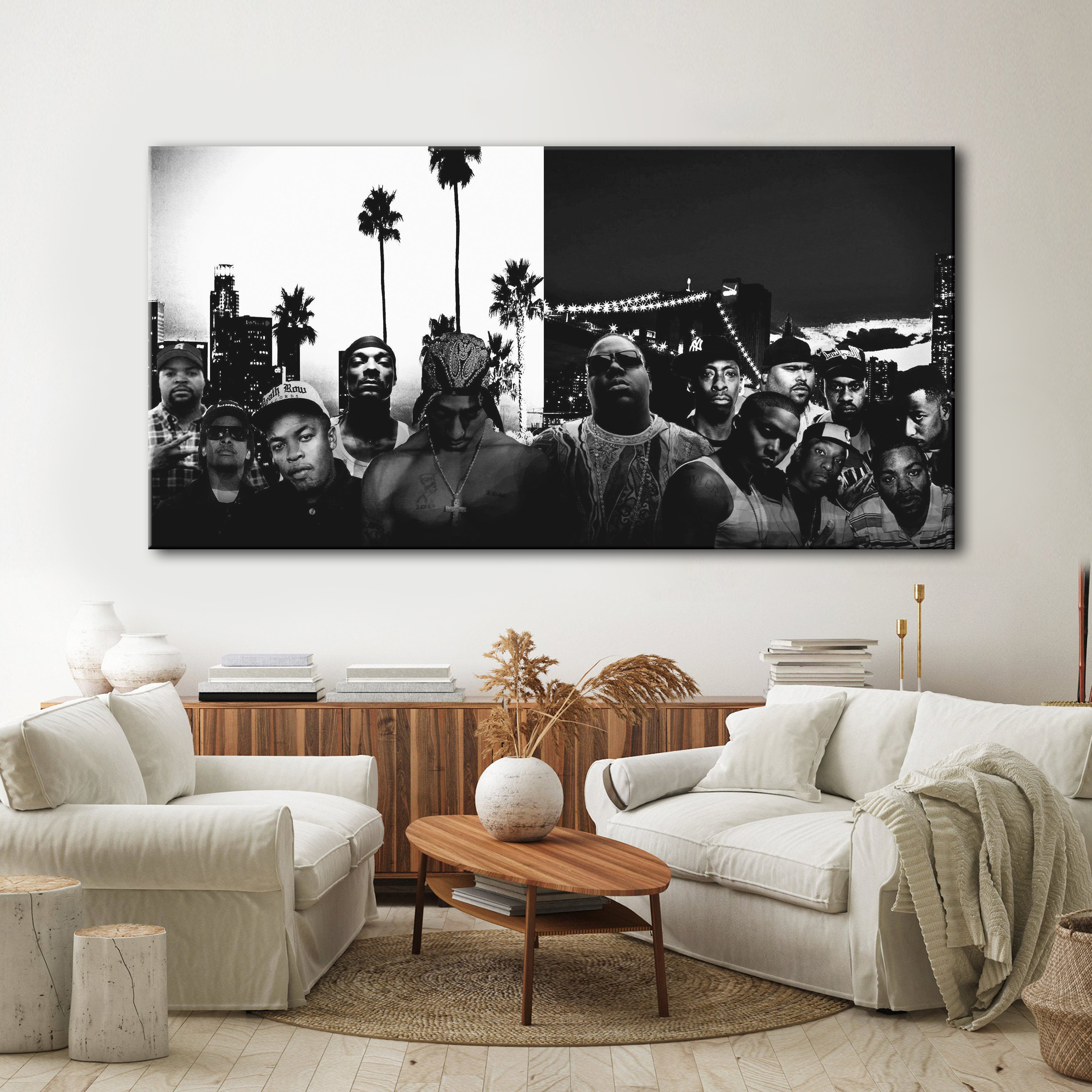 Hip-Hop Legends Canvas Wall Art