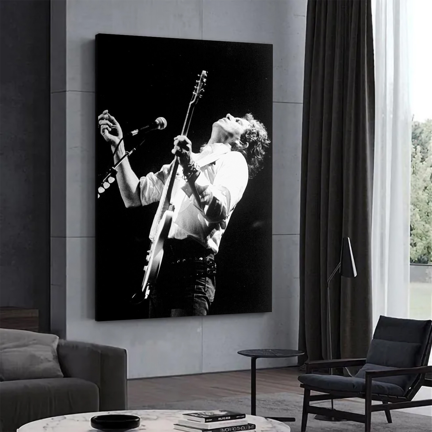 Keith Richards Performs At The Beacon Canvas Wall Art