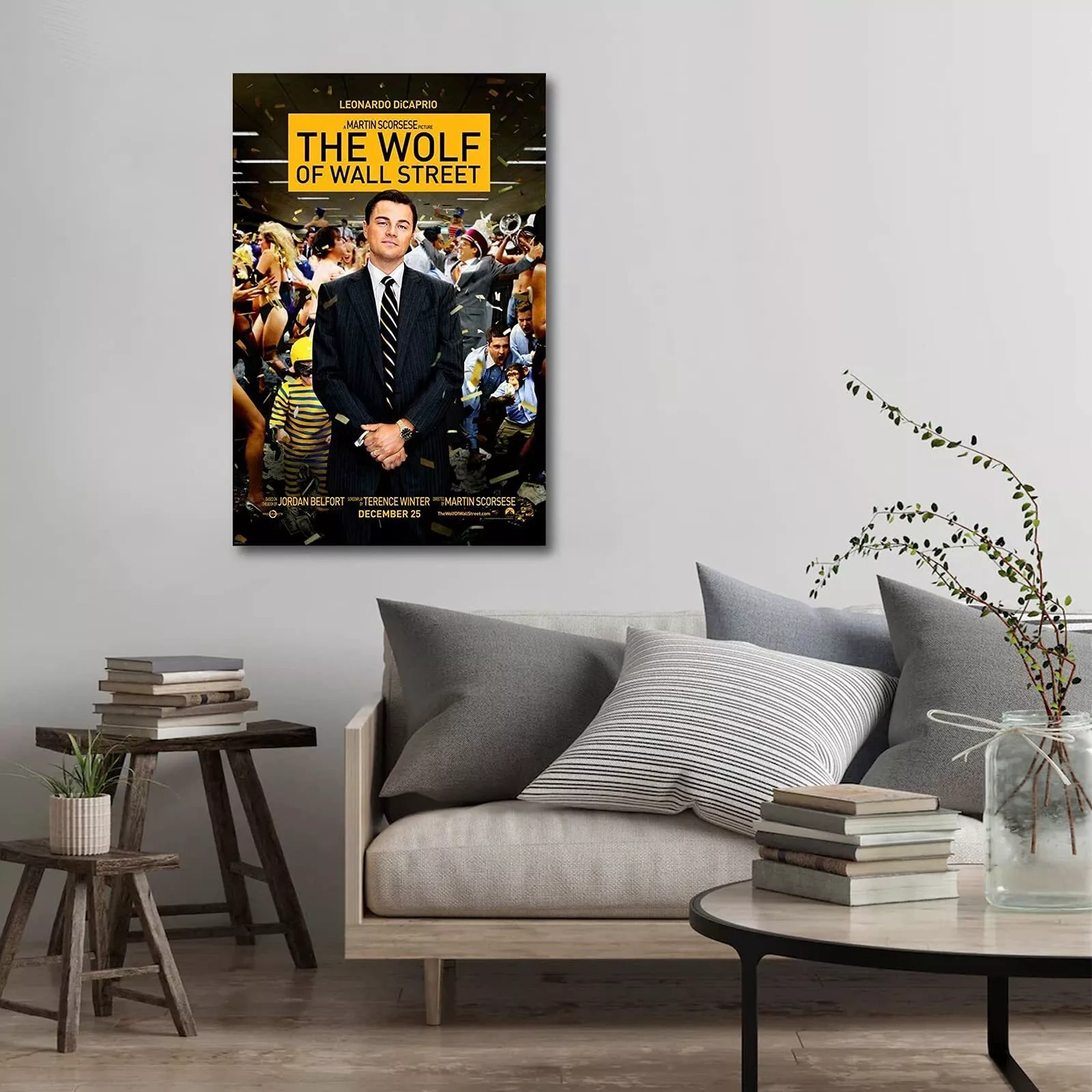 The Wolf Of Wall Street Movie Poster Canvas Wall Art