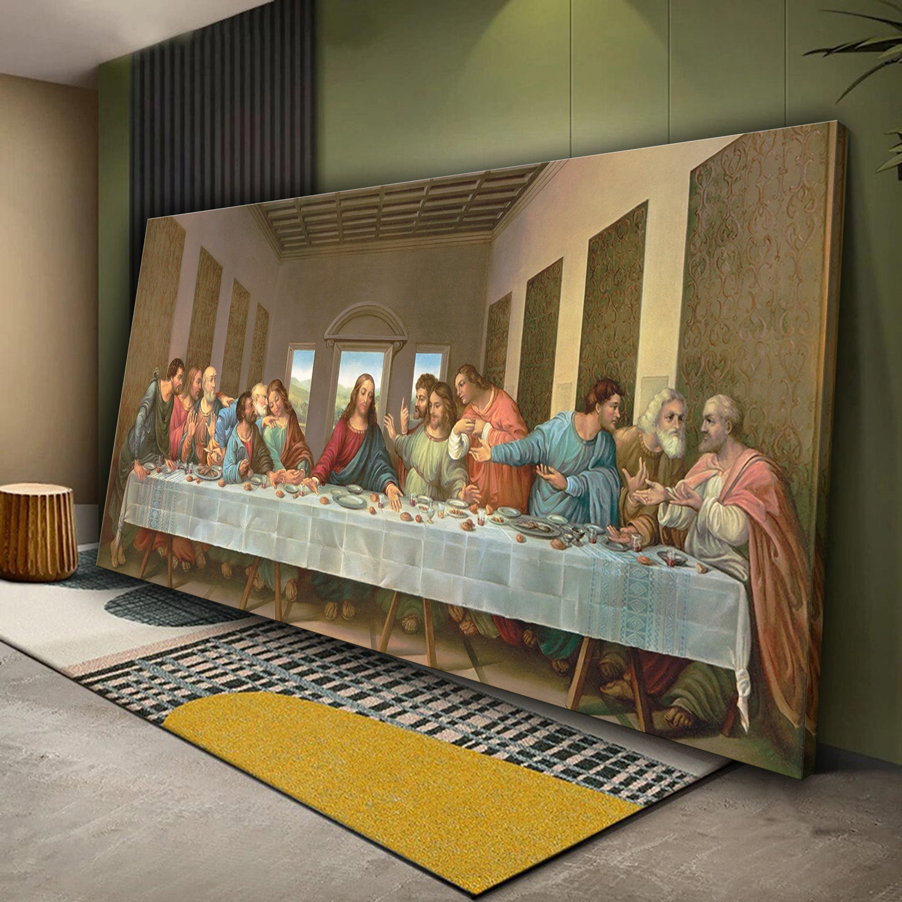 The Last Supper By Leonardo Da Vinci Canvas Wall Art