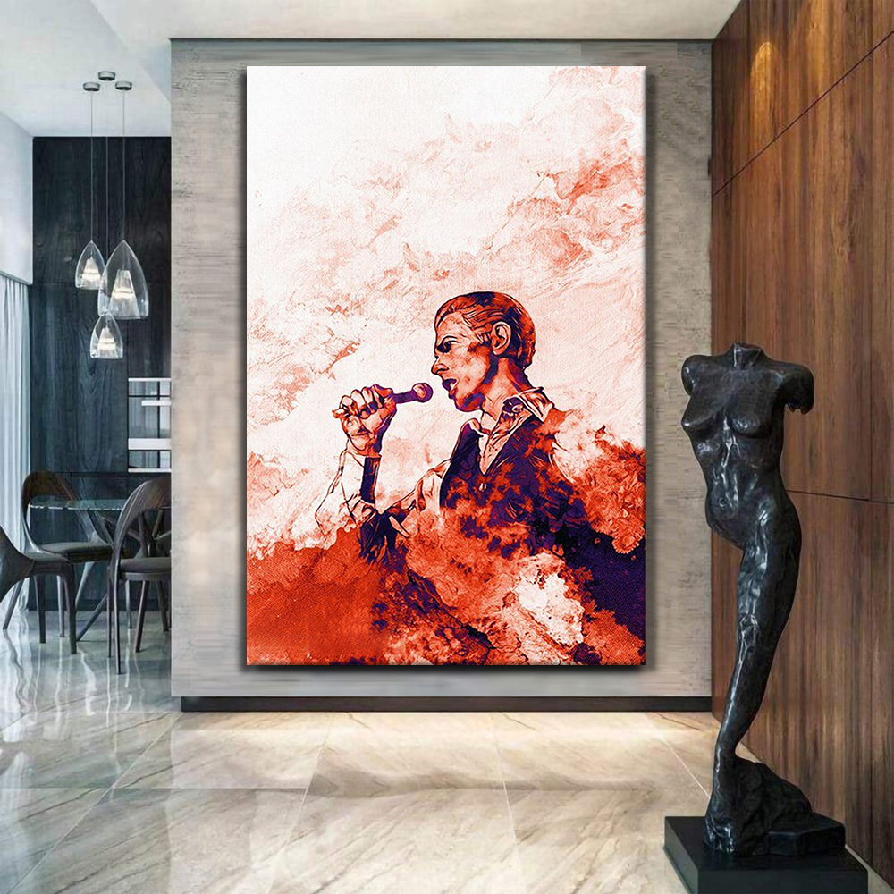 Rock Singer David Bowie Canvas Wall Art