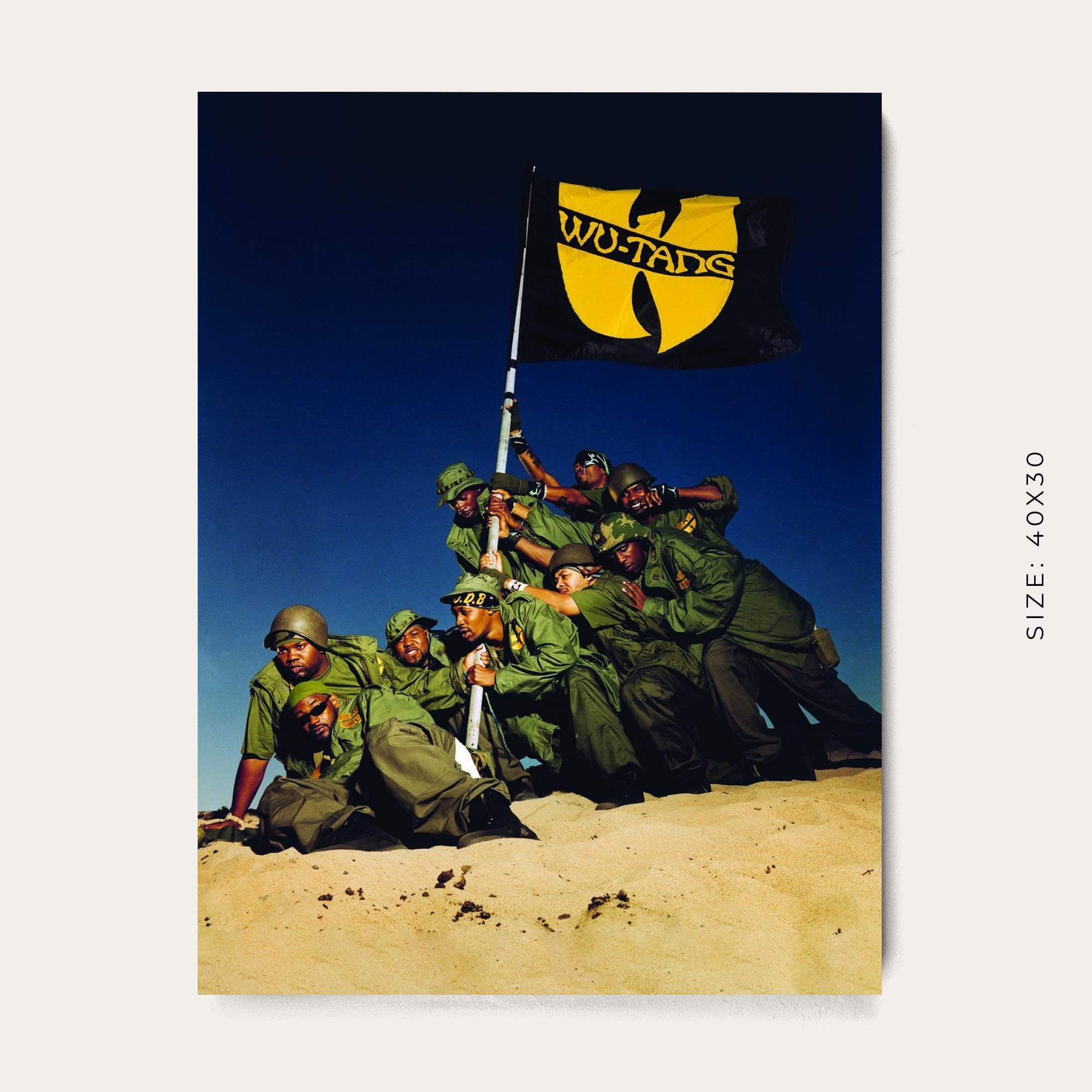 Wu-Tang's Iron Flag Canvas Wall Art
