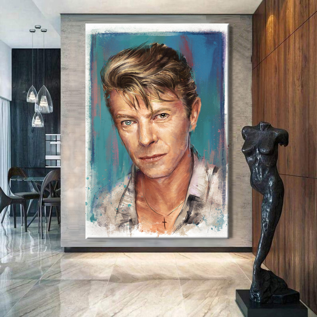 David Bowie Poster Canvas Wall Art
