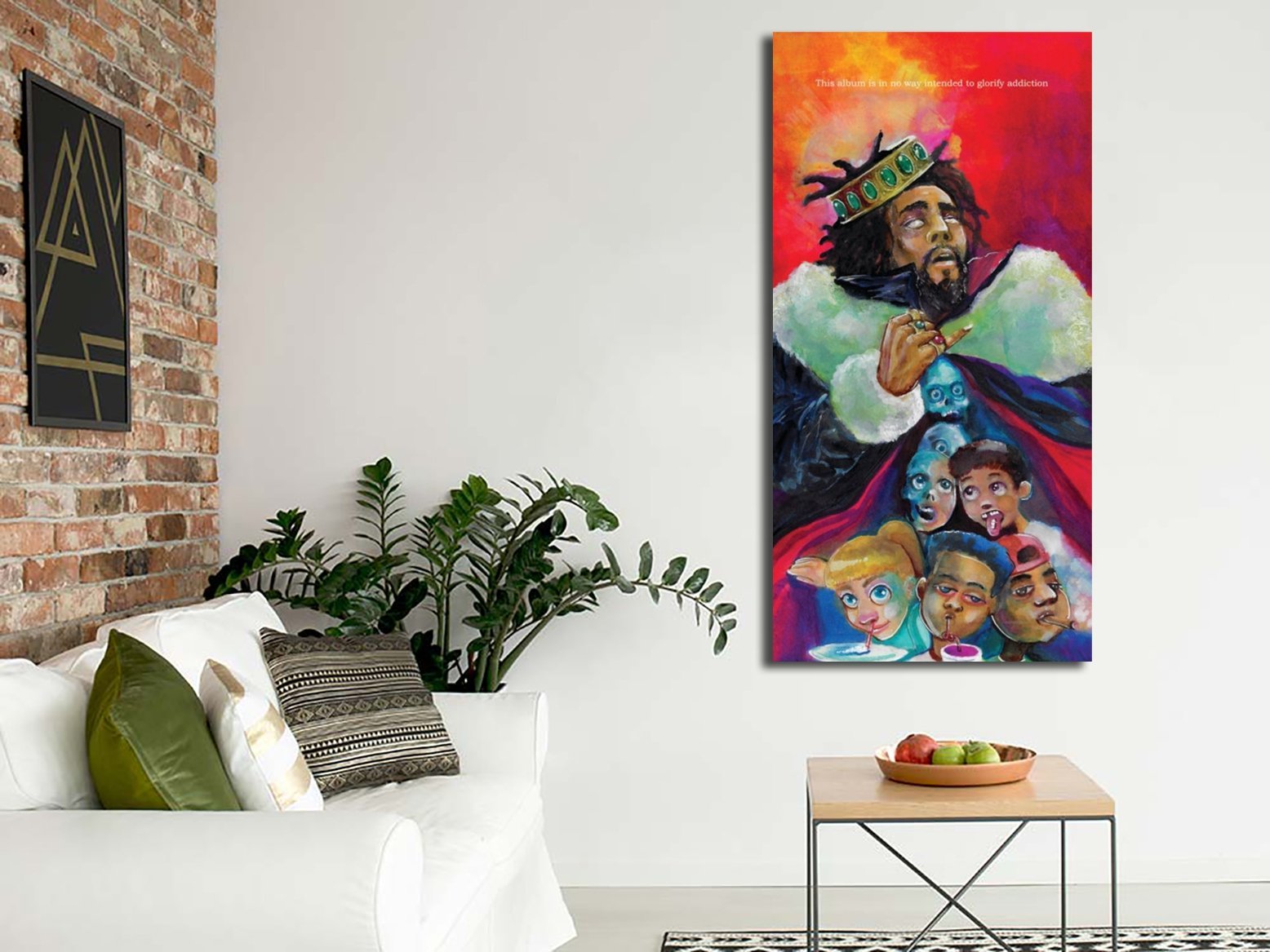 J. Cole KOD Album Cover Poster Canvas Wall Art