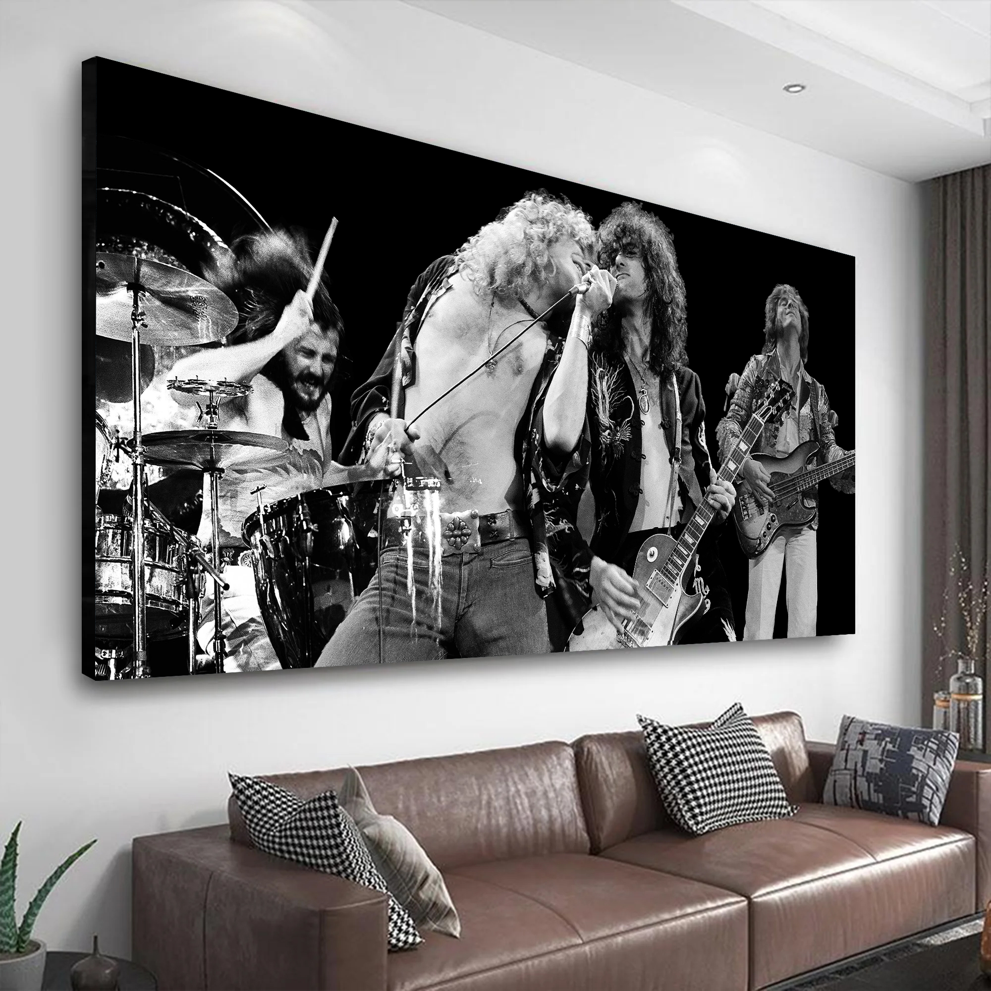 Led Zeppelin Live at Earl's Court 1975 Canvas Wall Art