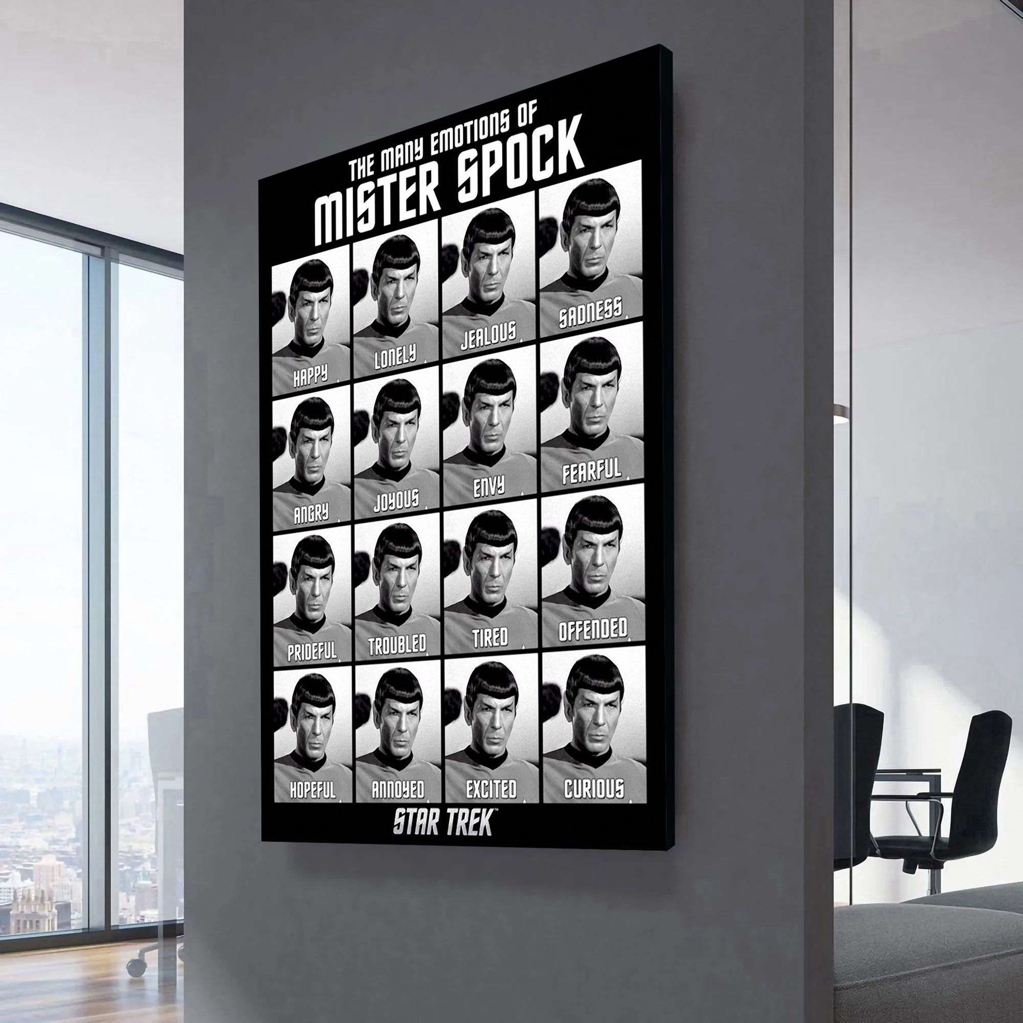 Star Trek The Many Emotions of Mr. Spock Canvas Wall Art