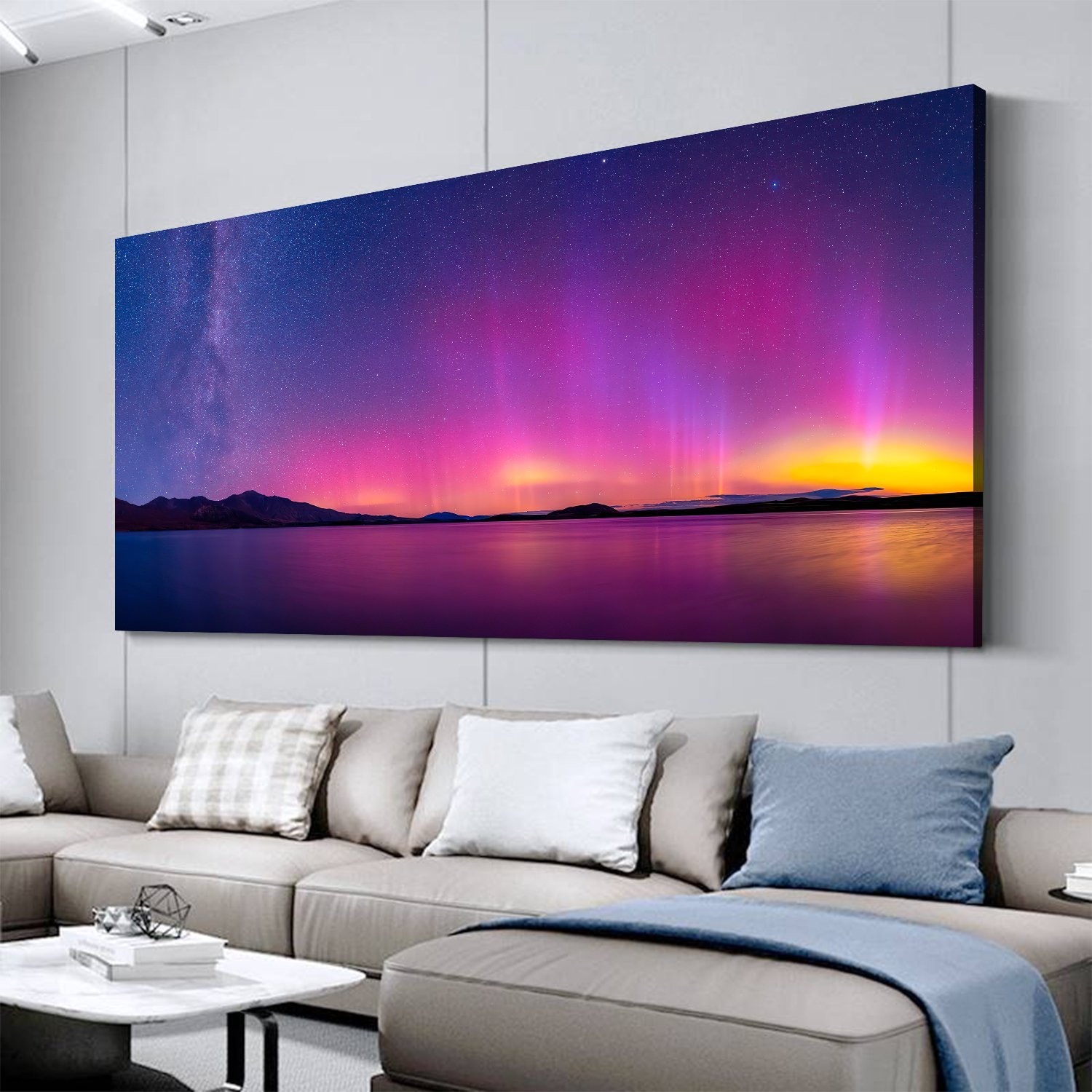 Northern Lights（Aurora Borealis）Canvas Wall Art