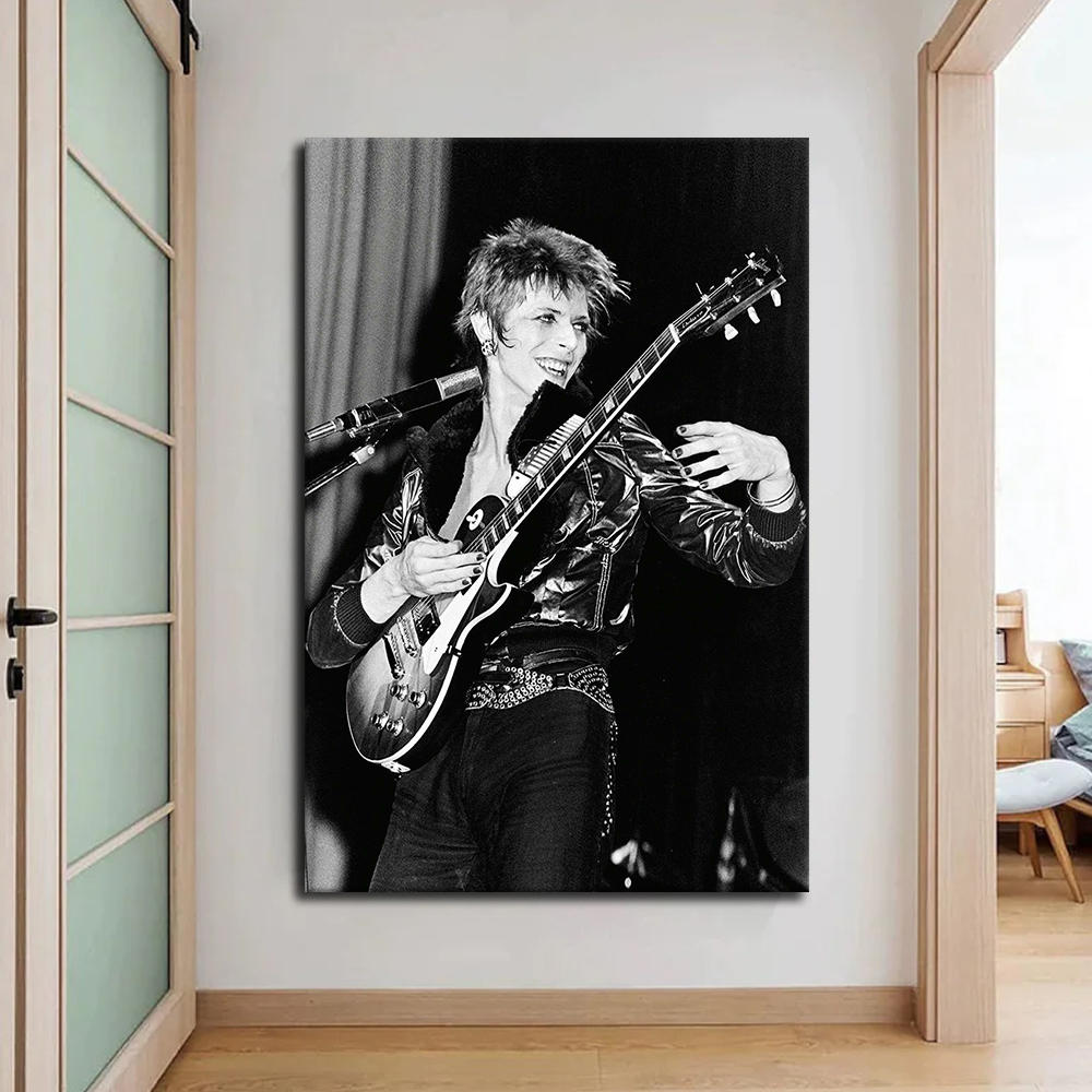 David Bowie on stage 1972 Canvas Wall Art