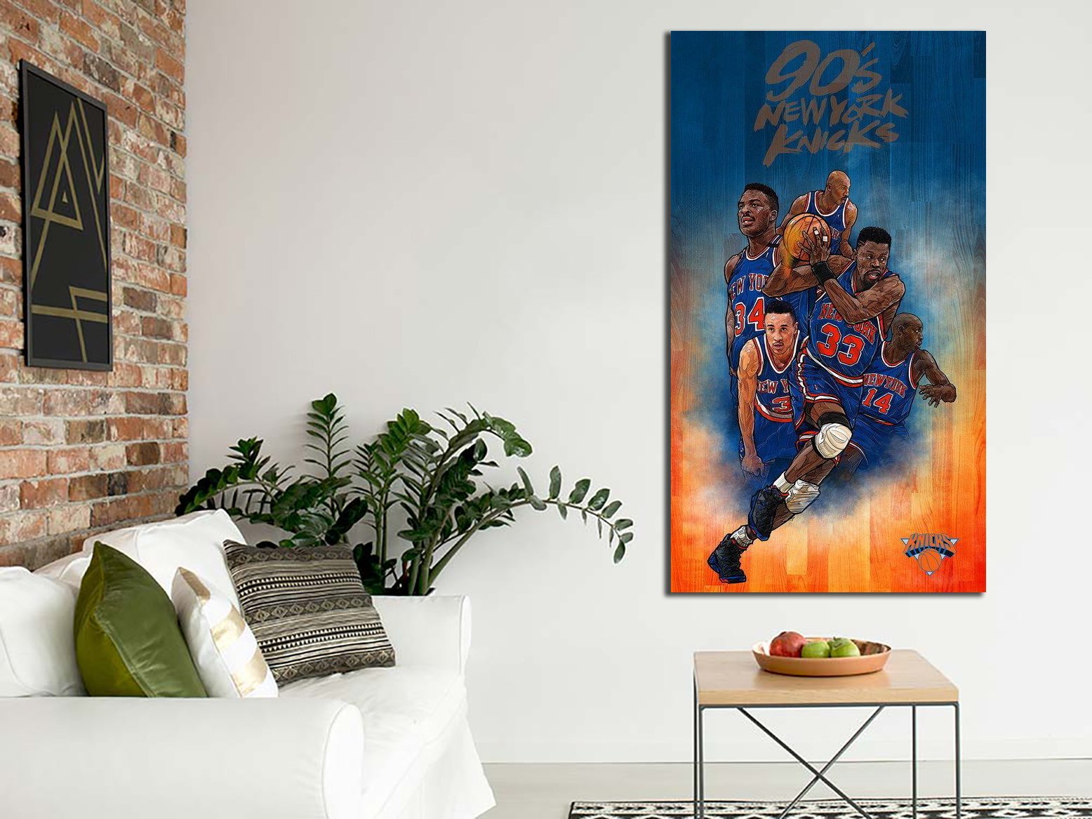 The New York Knicks in the 1990s Canvas Wall Art