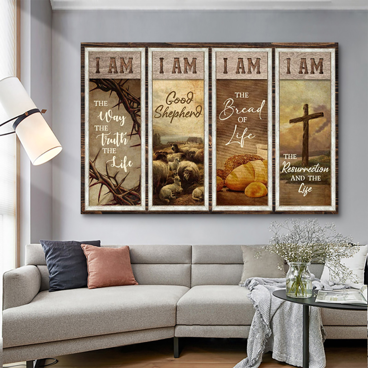 Gospel of John Jesus Said I Am Canvas Wall Art