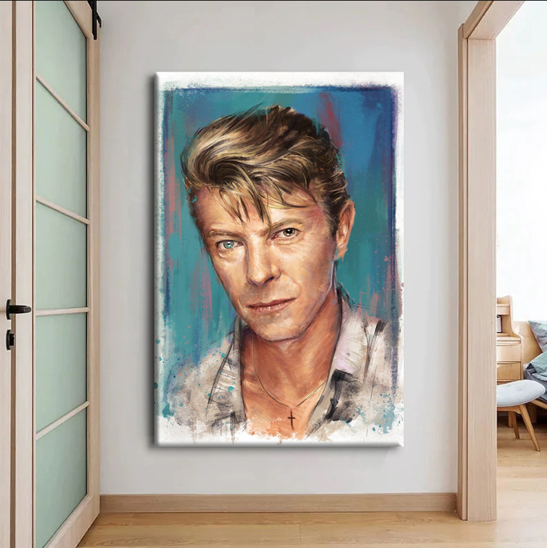 David Bowie Poster Canvas Wall Art