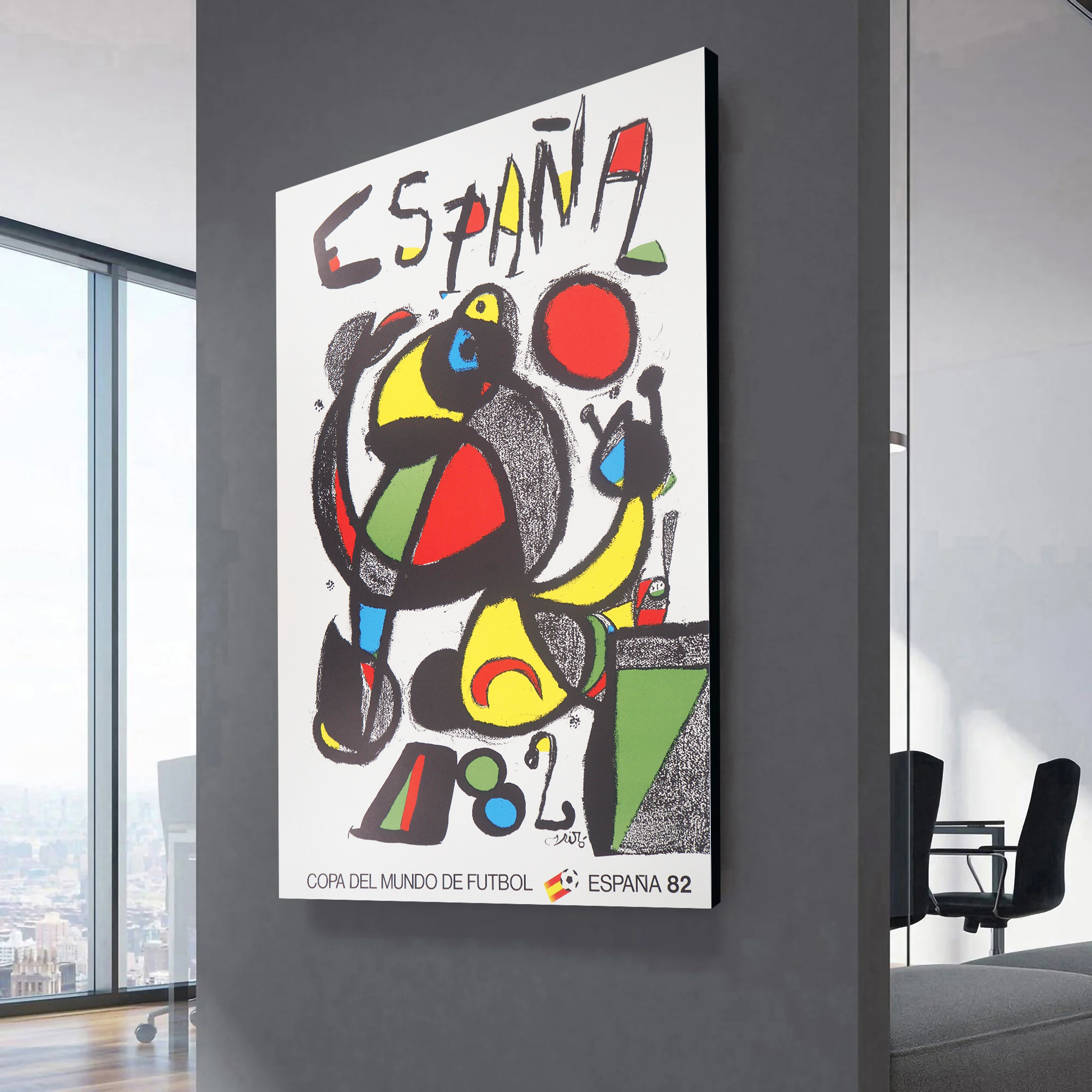 Spain 1982 World Cup Poster Canvas Wall Art