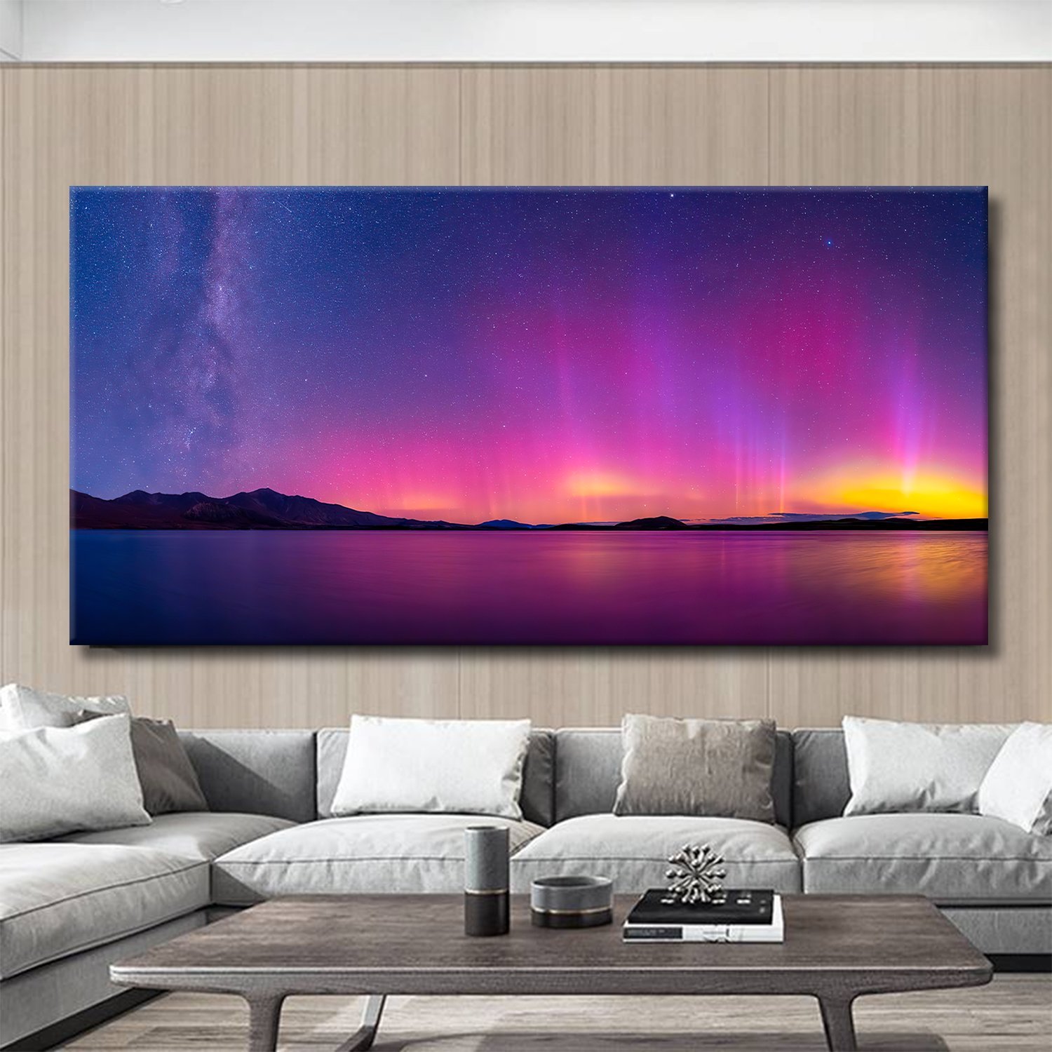 Northern Lights（Aurora Borealis）Canvas Wall Art