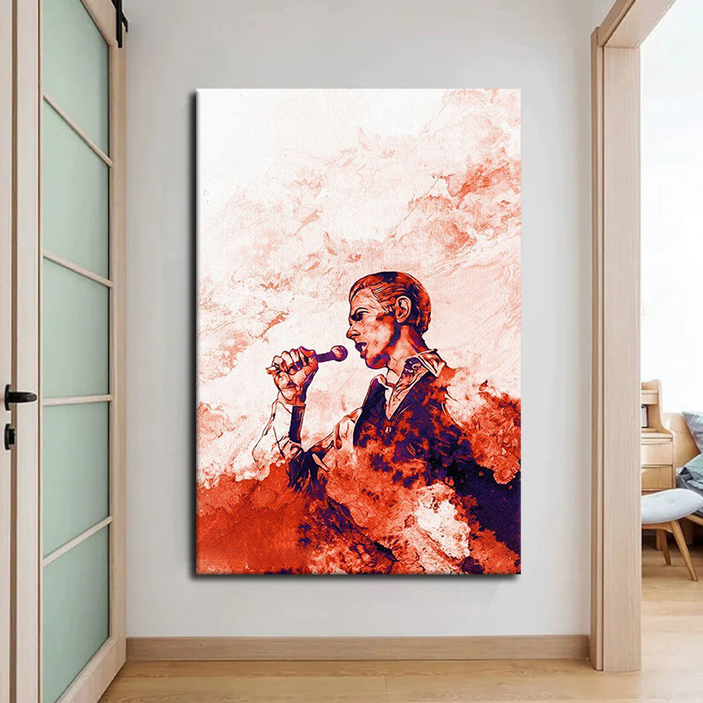 Rock Singer David Bowie Canvas Wall Art