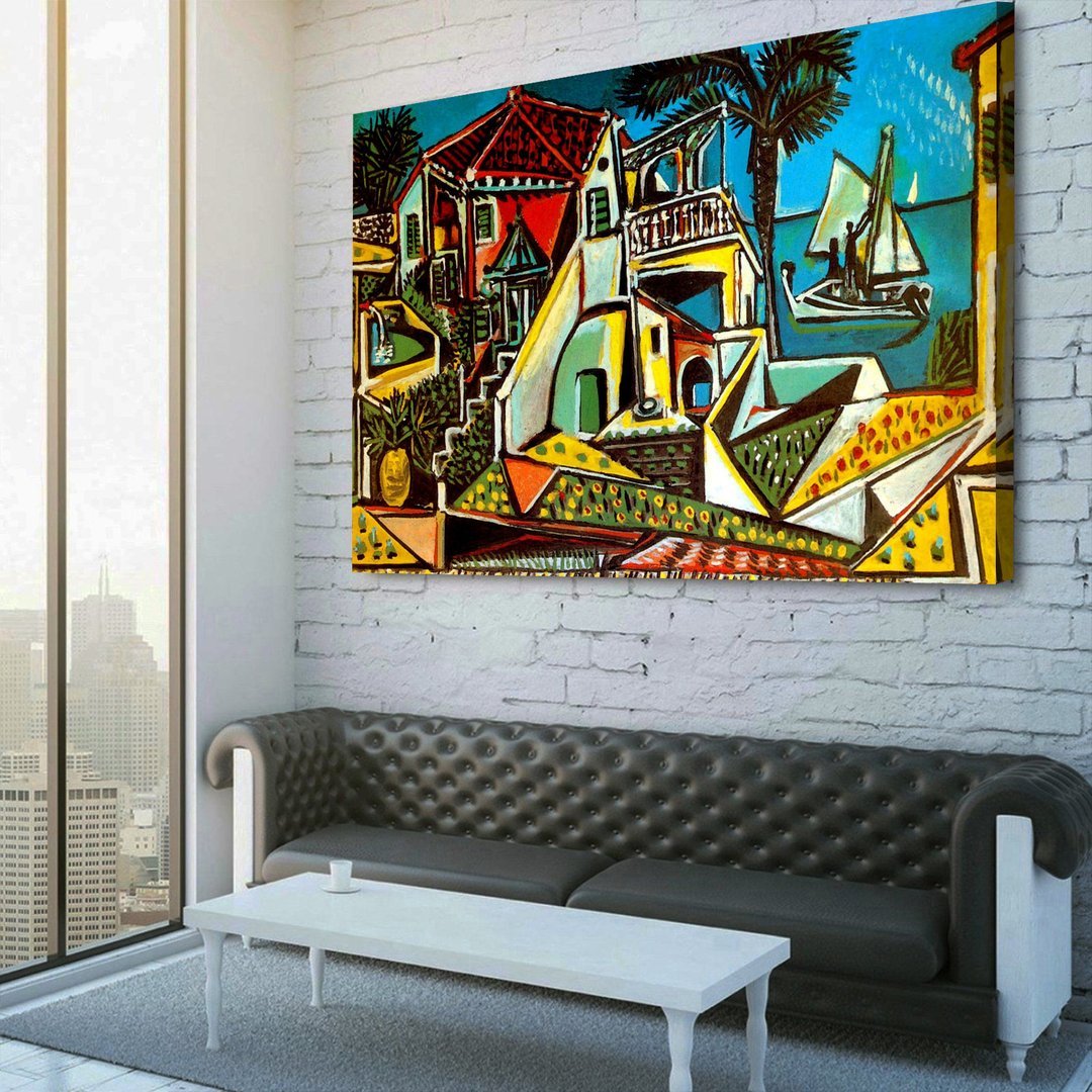 Mediterranean Landscape by Pablo Picasso Canvas Wall Art