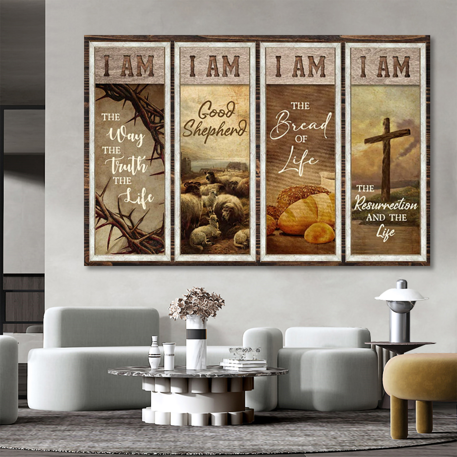 Gospel of John Jesus Said I Am Canvas Wall Art