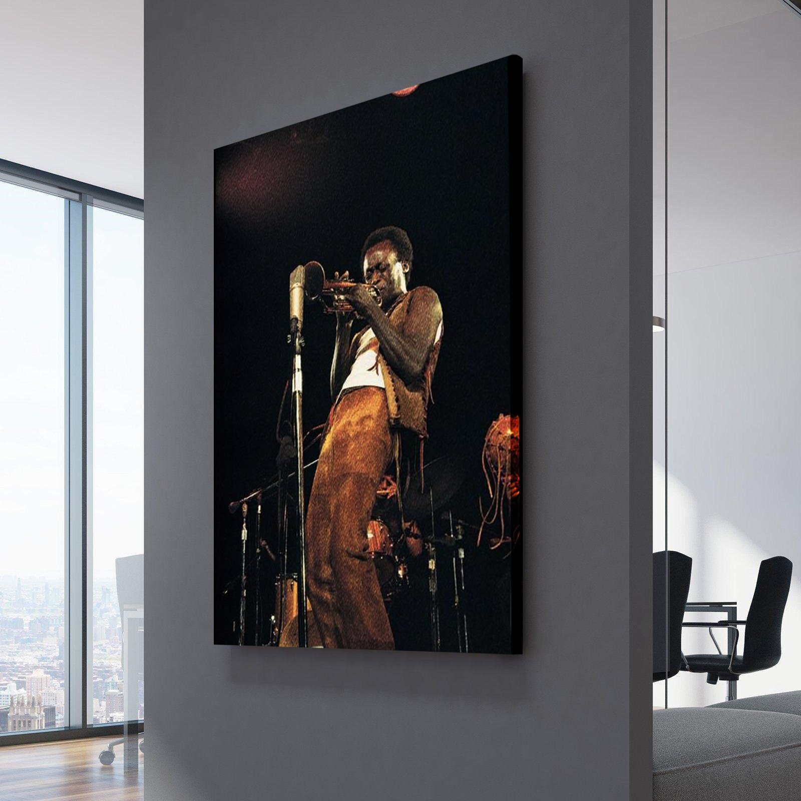 Miles Davis Trumpet Solo Canvas Wall Art