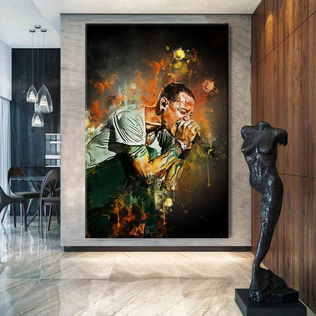Linkin Park's Chester Bennington Canvas Wall Art