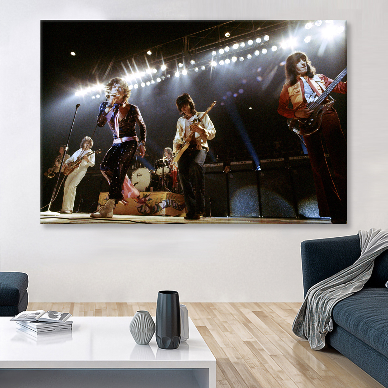 The Rolling Stones Concert Live Canvas Wall Art