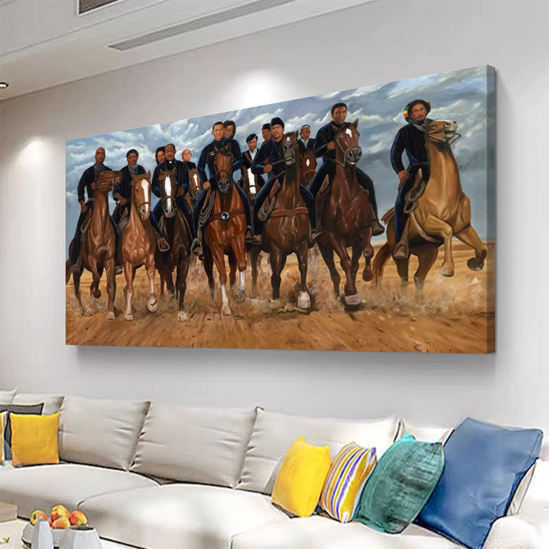 Black Leaders African Freedom Riders Canvas Wall Art