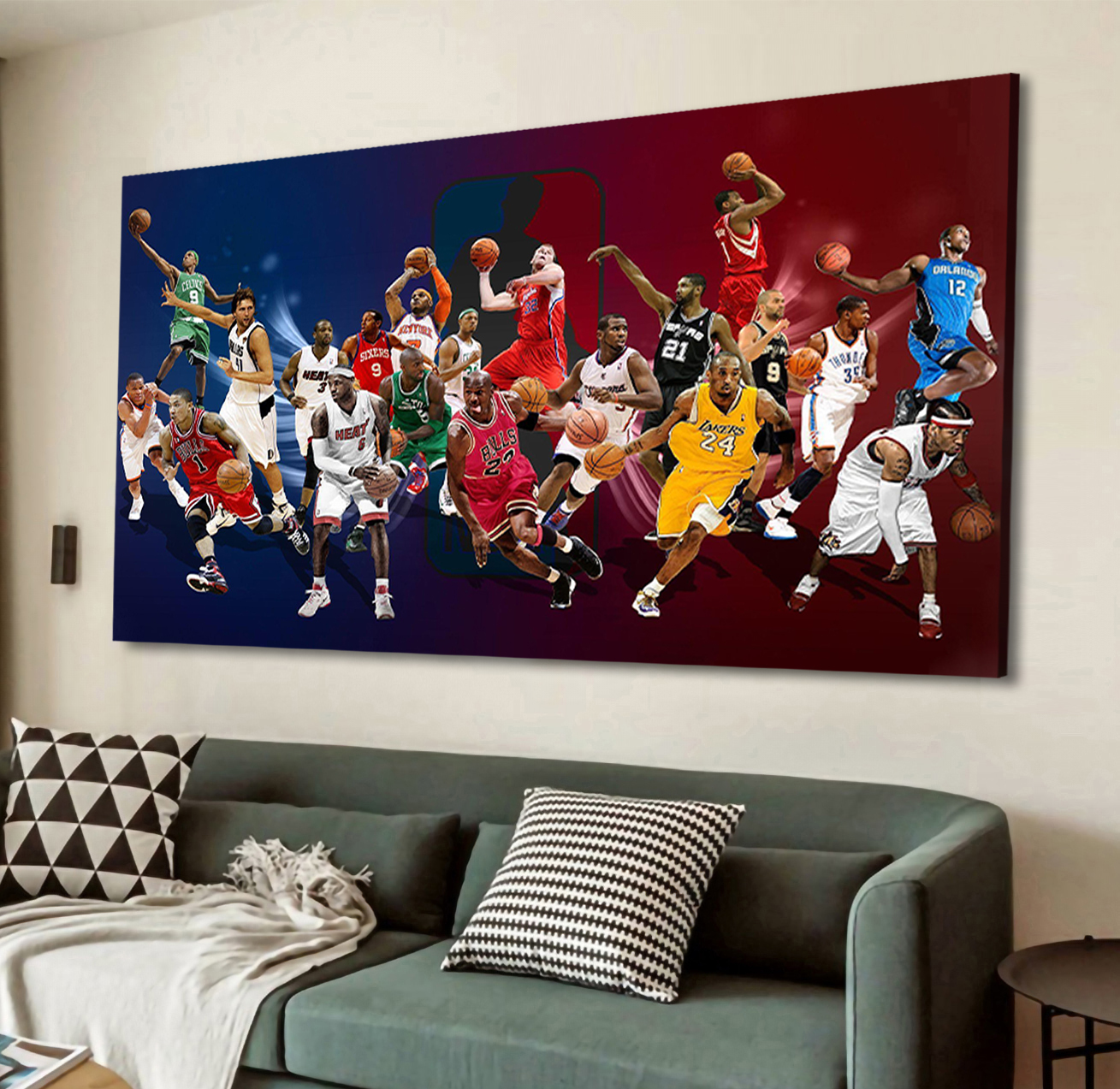 Captivating NBA Player Action Shots Canvas Wall Art