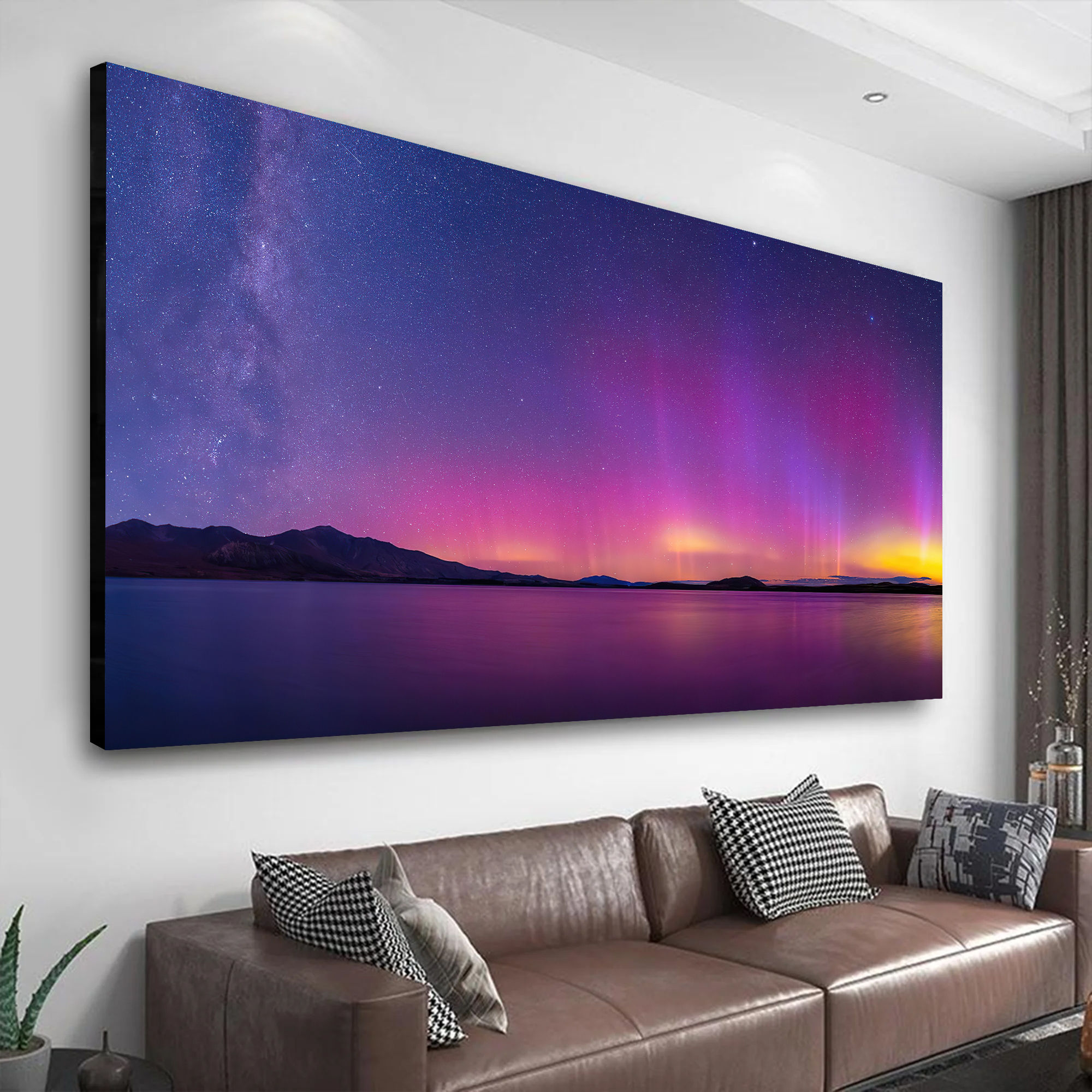 Northern Lights（Aurora Borealis）Canvas Wall Art