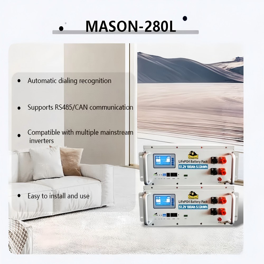 51.2V 100Ah LiFePO4 Battery,Batería Lifepo4,Deep Cycle Batteries,5kWh Lithium ion Solar Battery Mobile ESS With Active Balancer for Home Energy Storage System Backup Power for Home Grid-Tie Solar Power