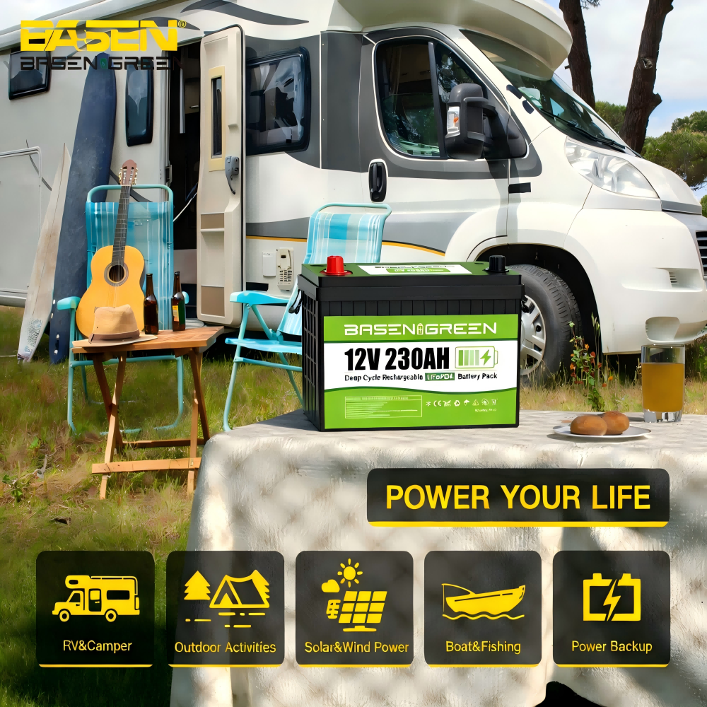 12V 230AH 2944Wh,8000+Deep Cycle Batteries,Batería Lifepo4, LiFePO4 RV Battery with Bluetooth and Low Temp Cut Off, Built in Smart 200A BMS Perfect for Camper, Trailer, Off-Grid and Solar System
